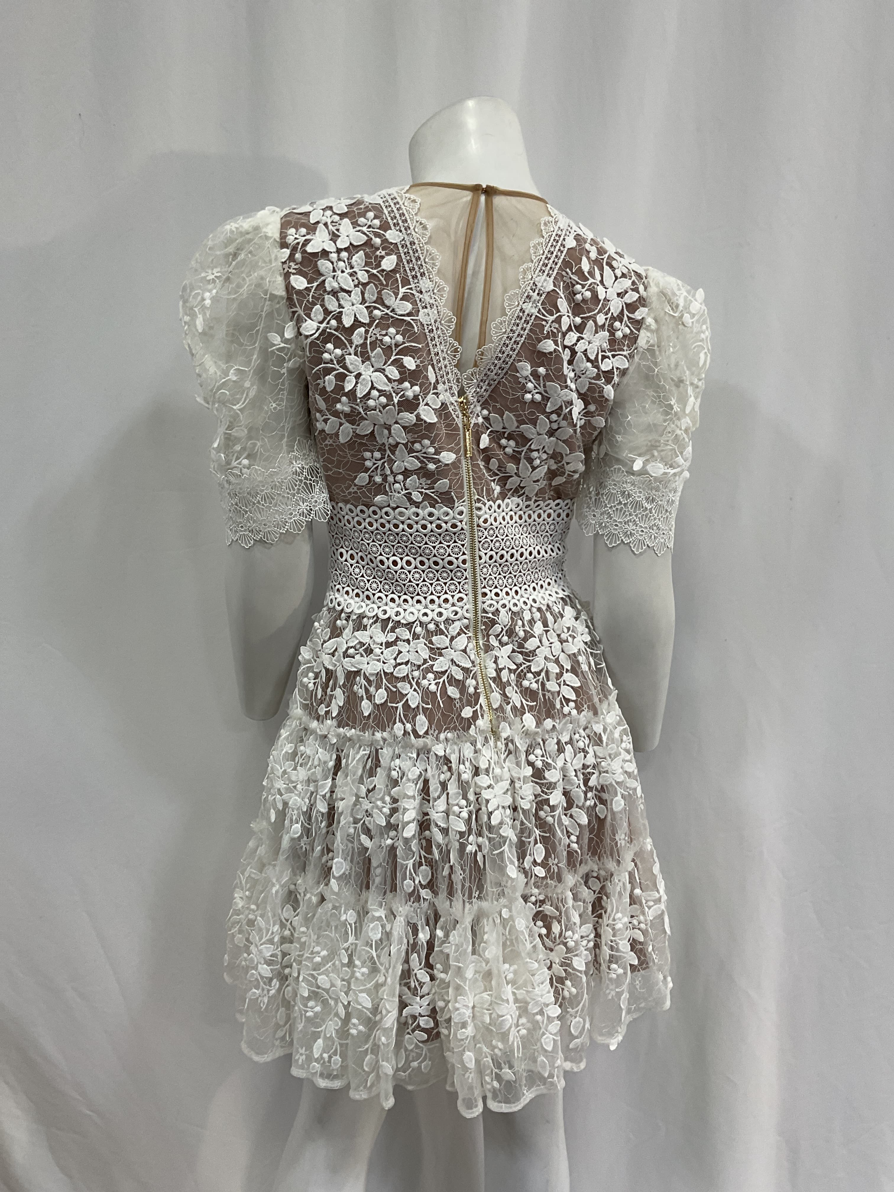 Megan Mini Dress In Blanc - Image 2
