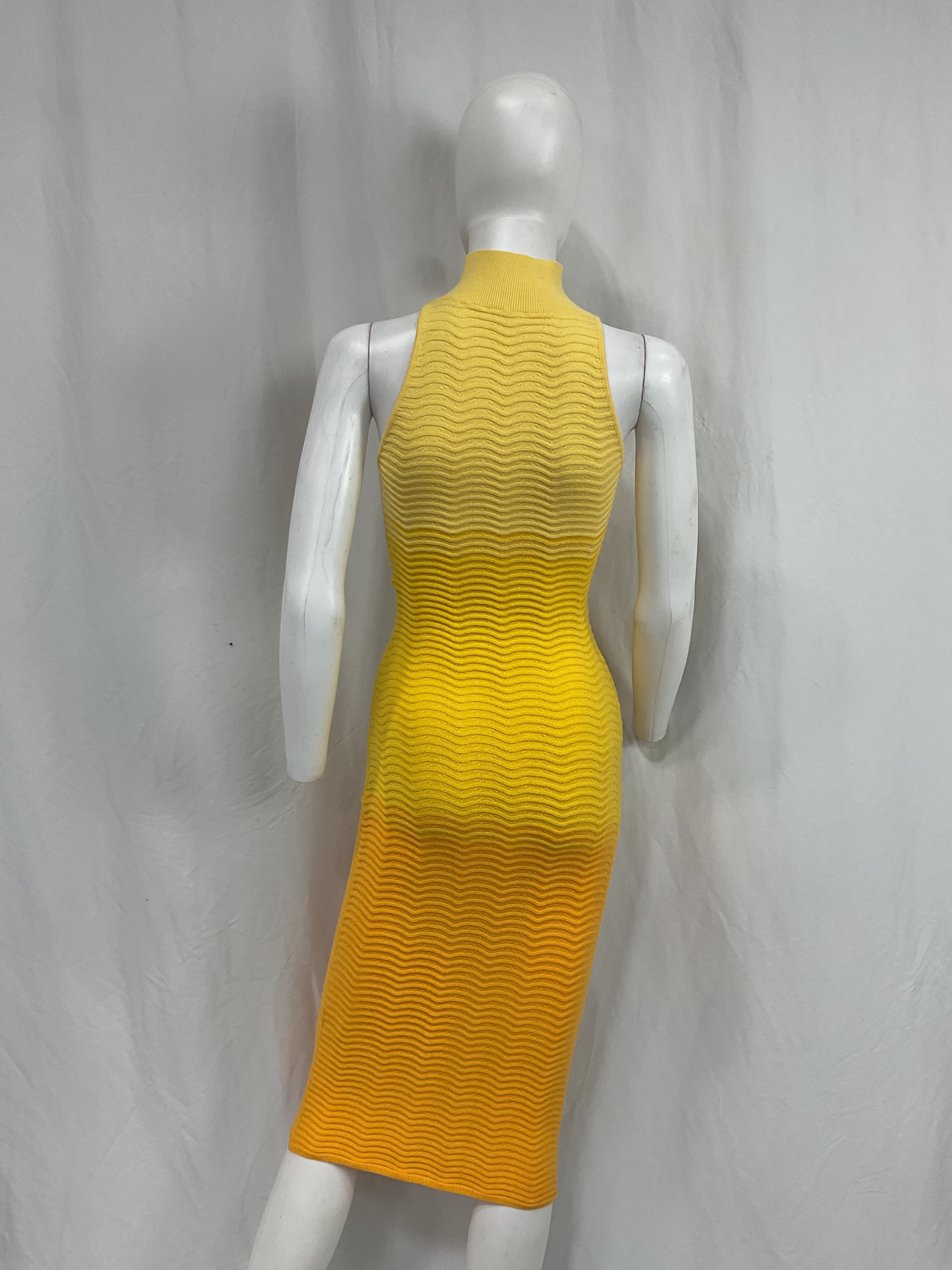 Cressida Dress In Yellow Ombre - Image 4