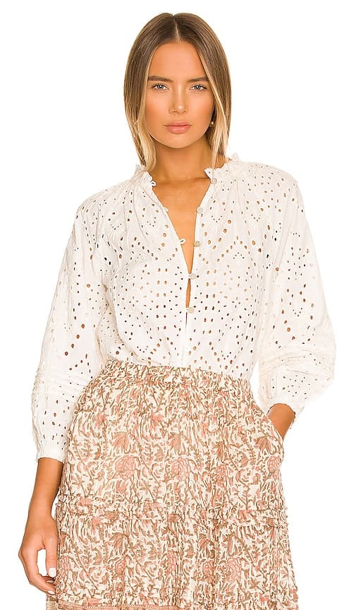 Alicia Blouse In Ivory - Image 1