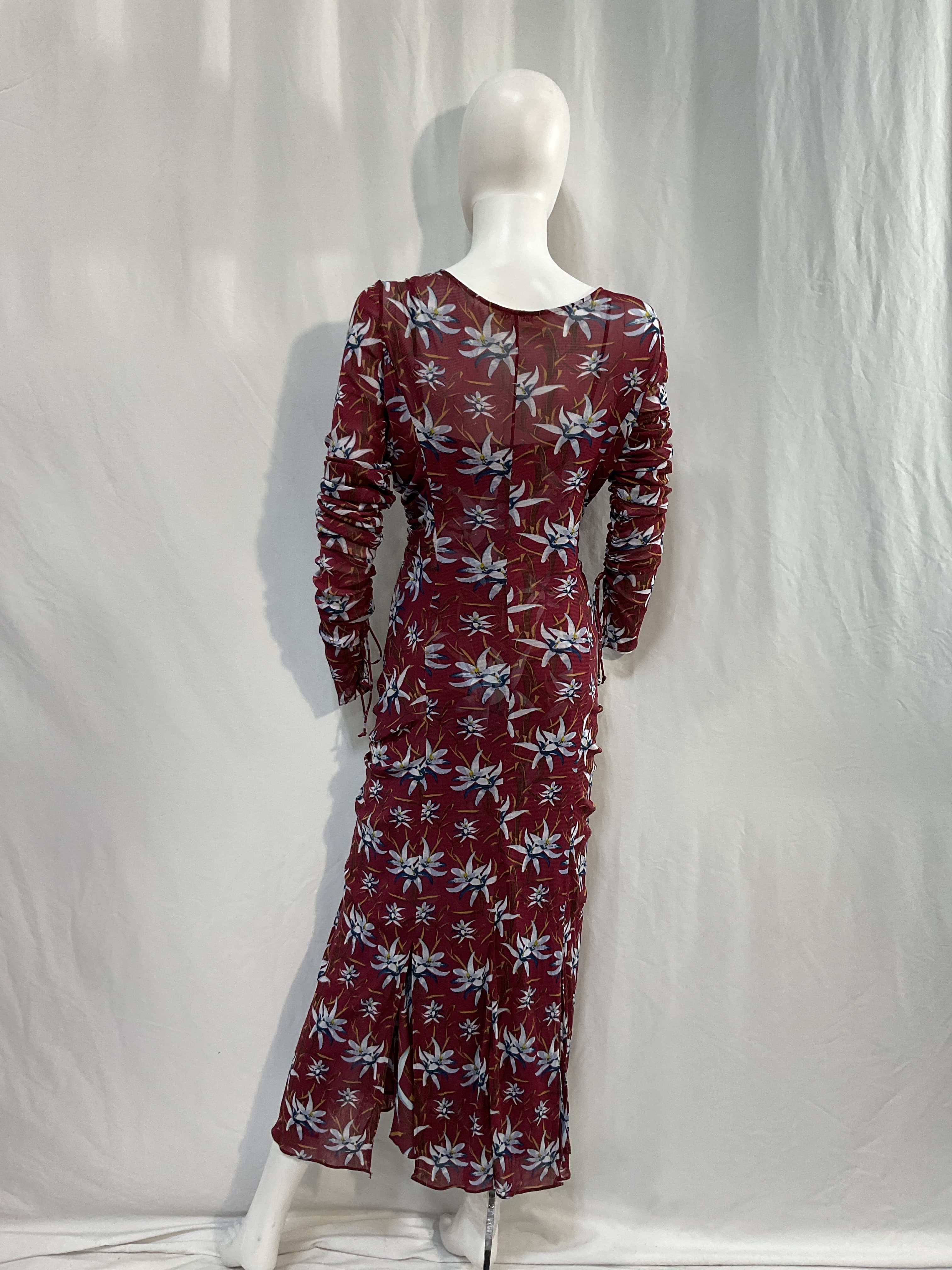 Corinne Dress In Harlow Small Wine - Image 2