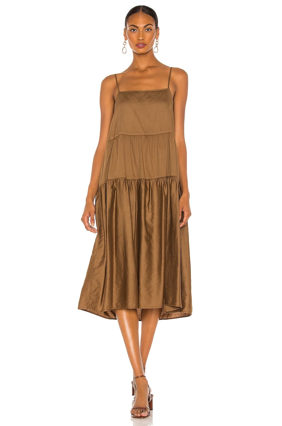 Cotton Tiered Dress - Image 1