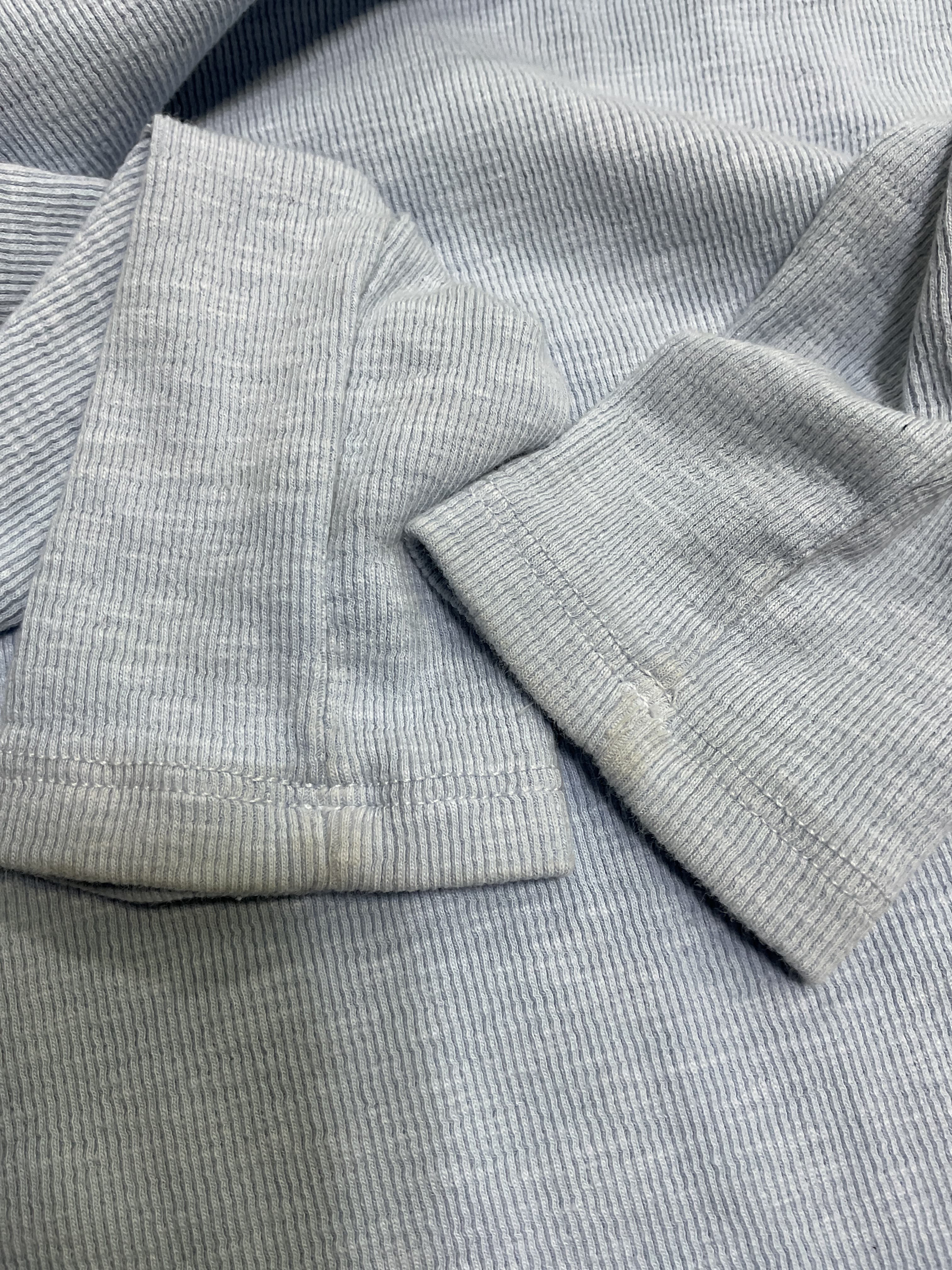 Textured Knit Crew Top In Light Blue - Image 2