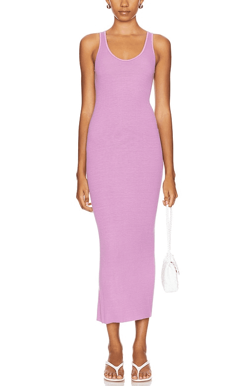 Knit Maxi Dress In Orchid Flower - Image 1