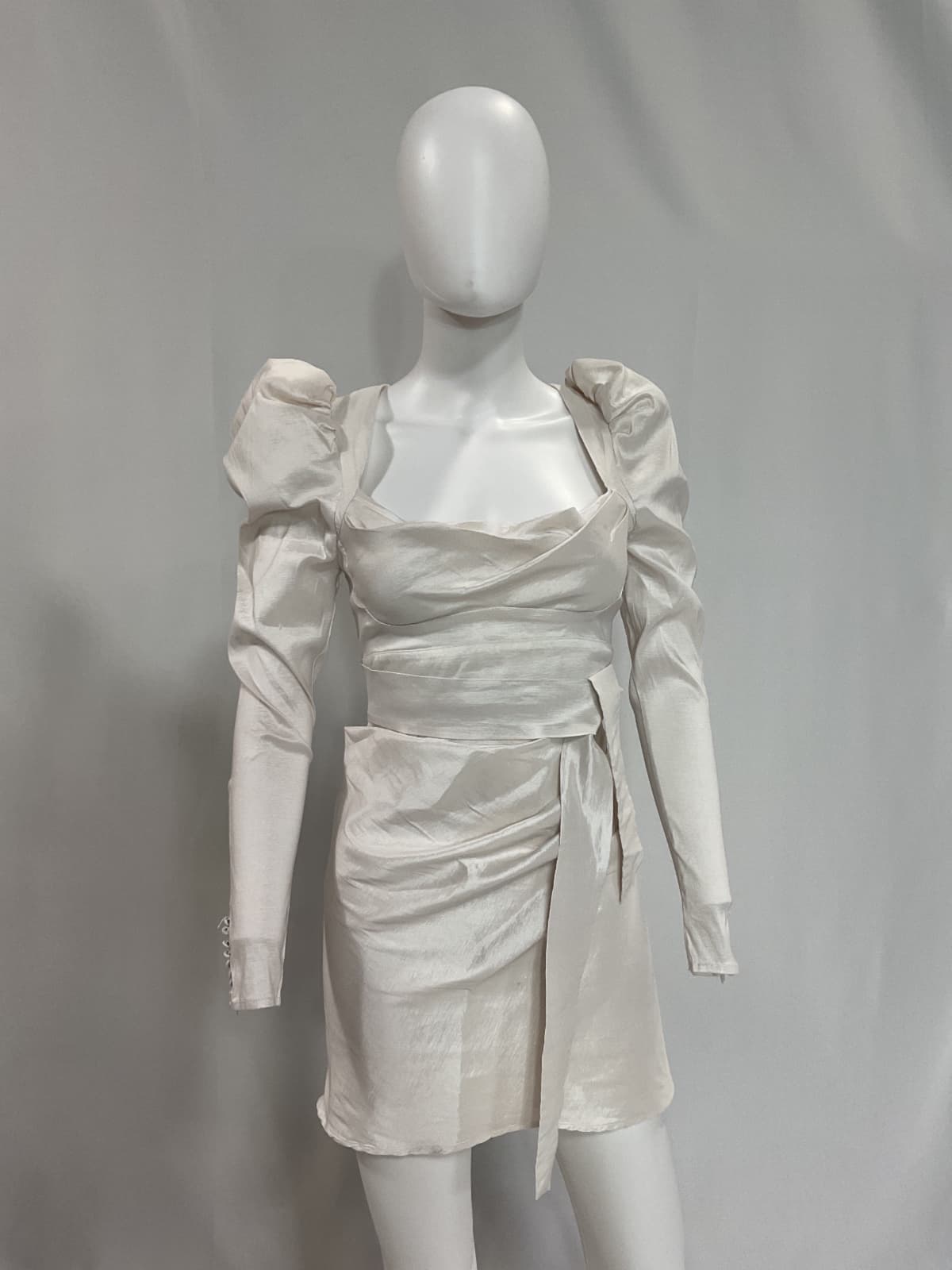 Etta Mini Dress In White - Image 2