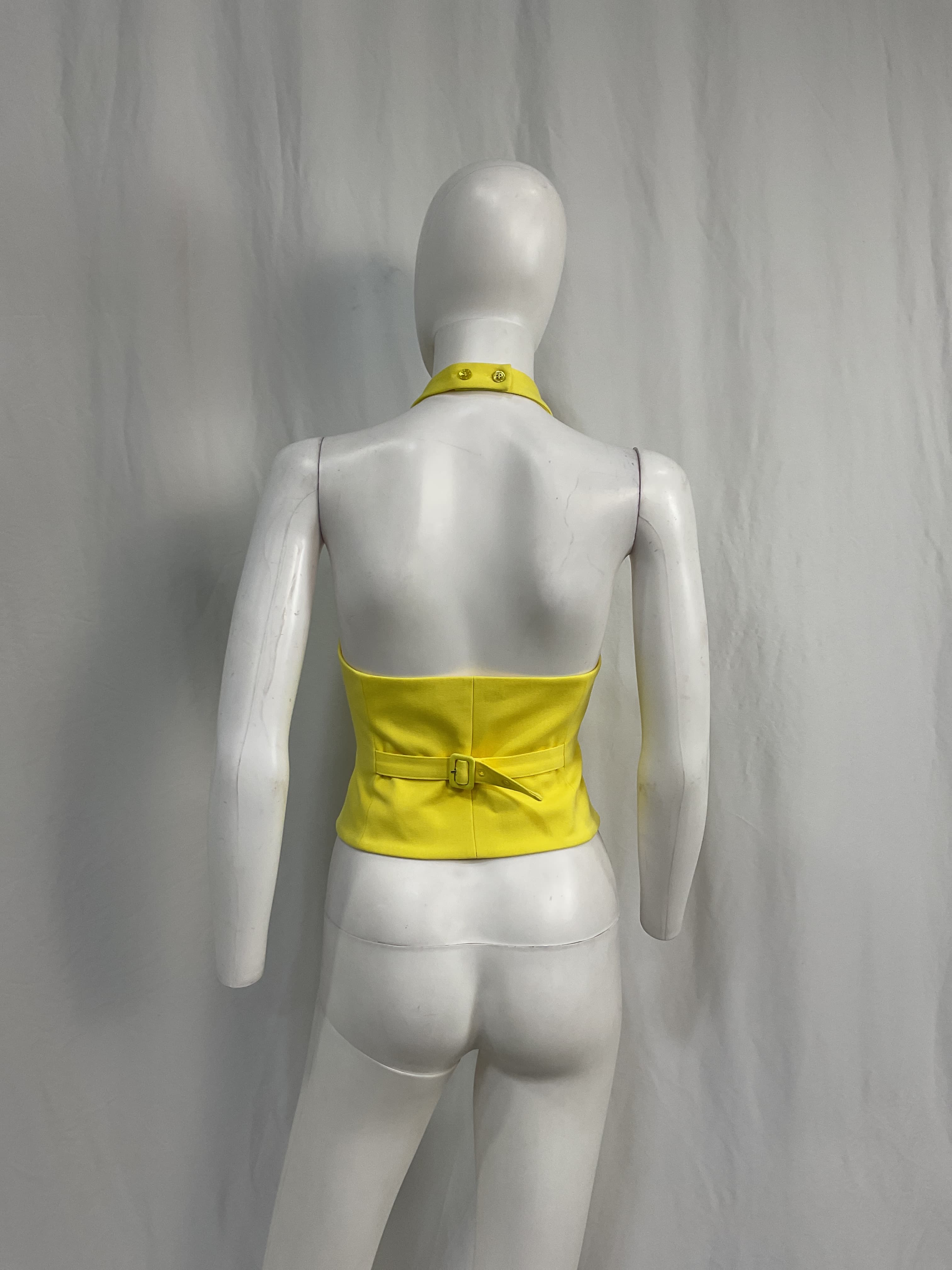 The Favorite Halter Vest In Canary - Image 2
