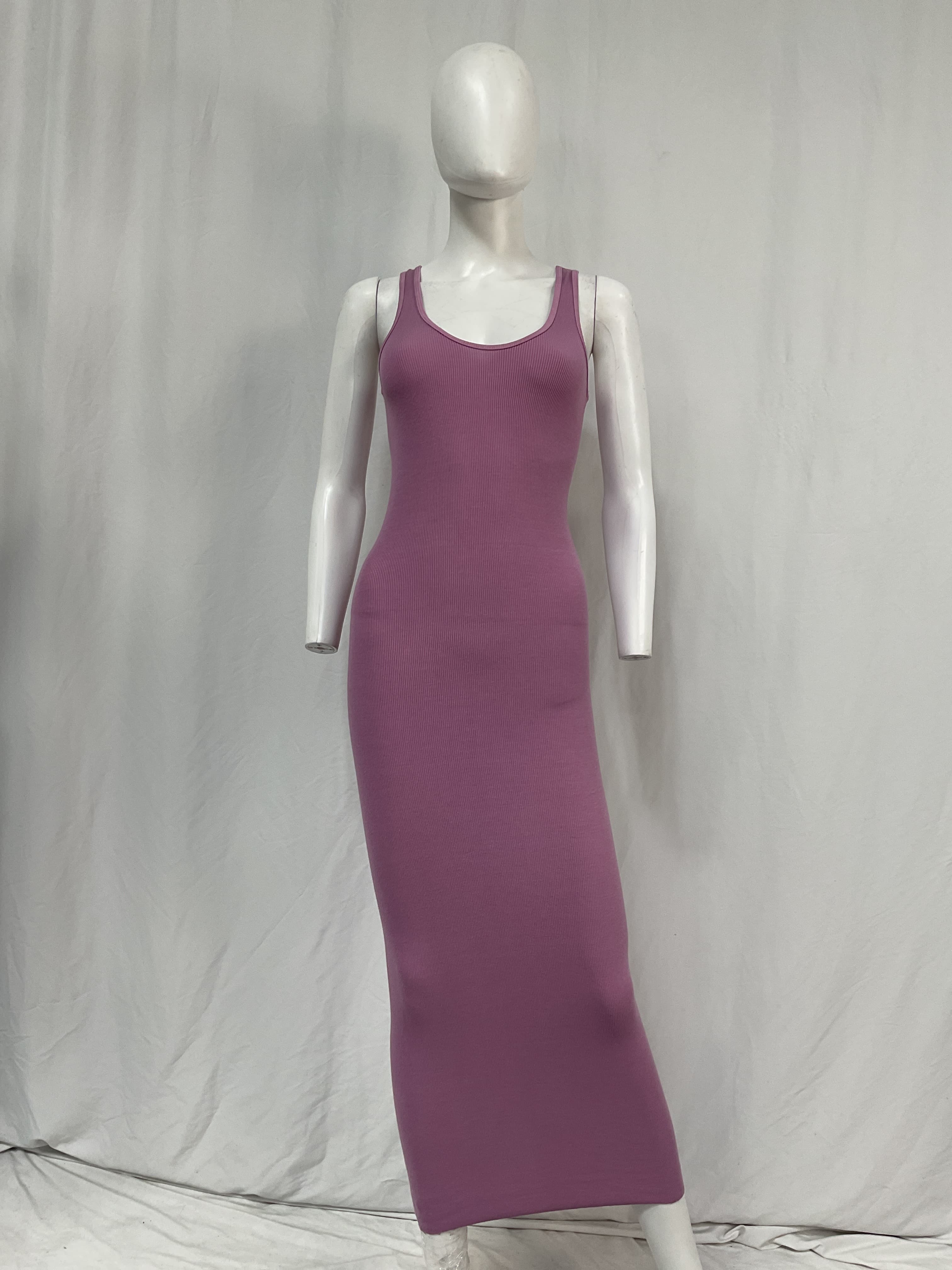 Knit Maxi Dress In Orchid Flower - Image 3