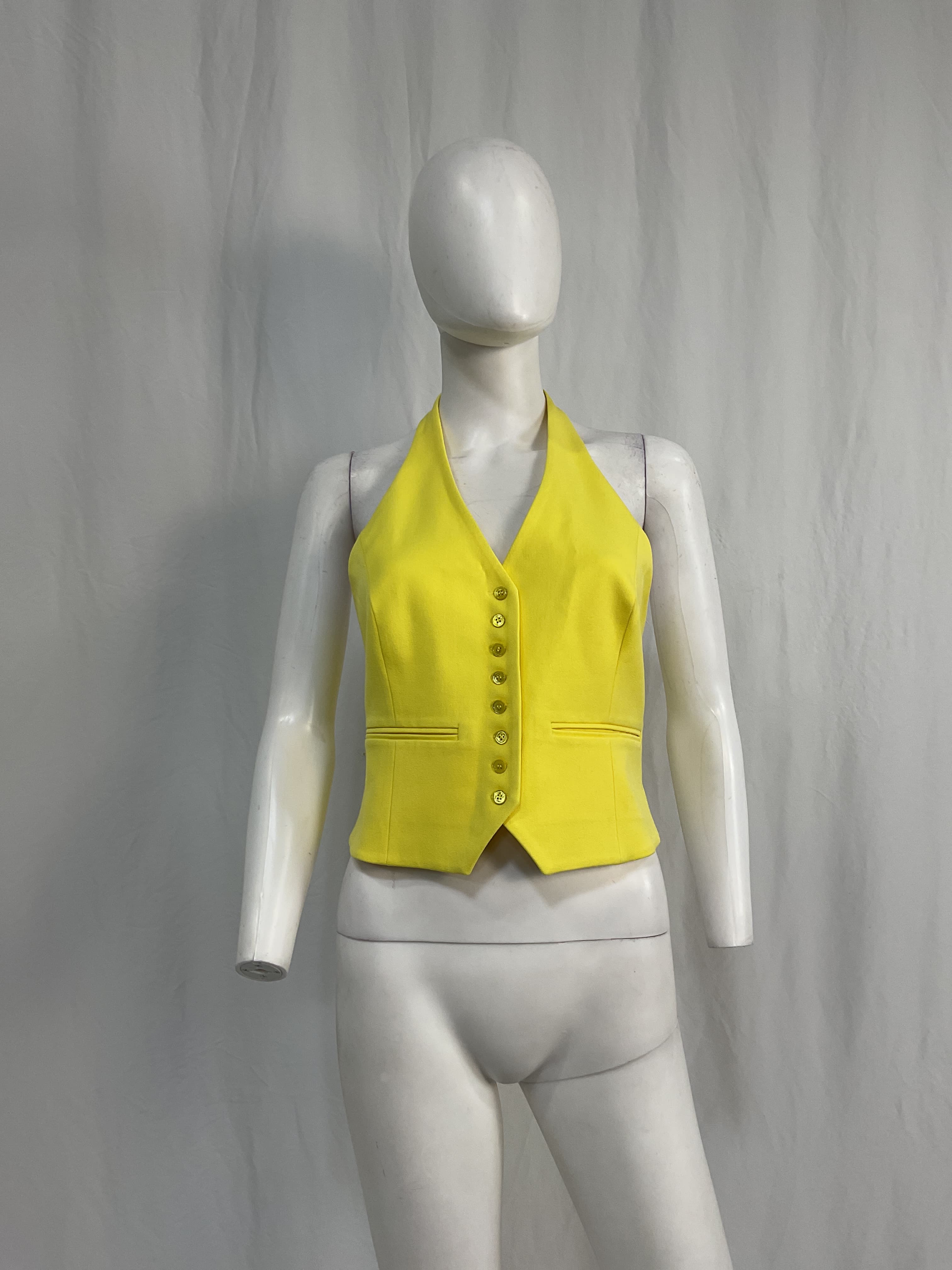 The Favorite Halter Vest In Canary - Image 3