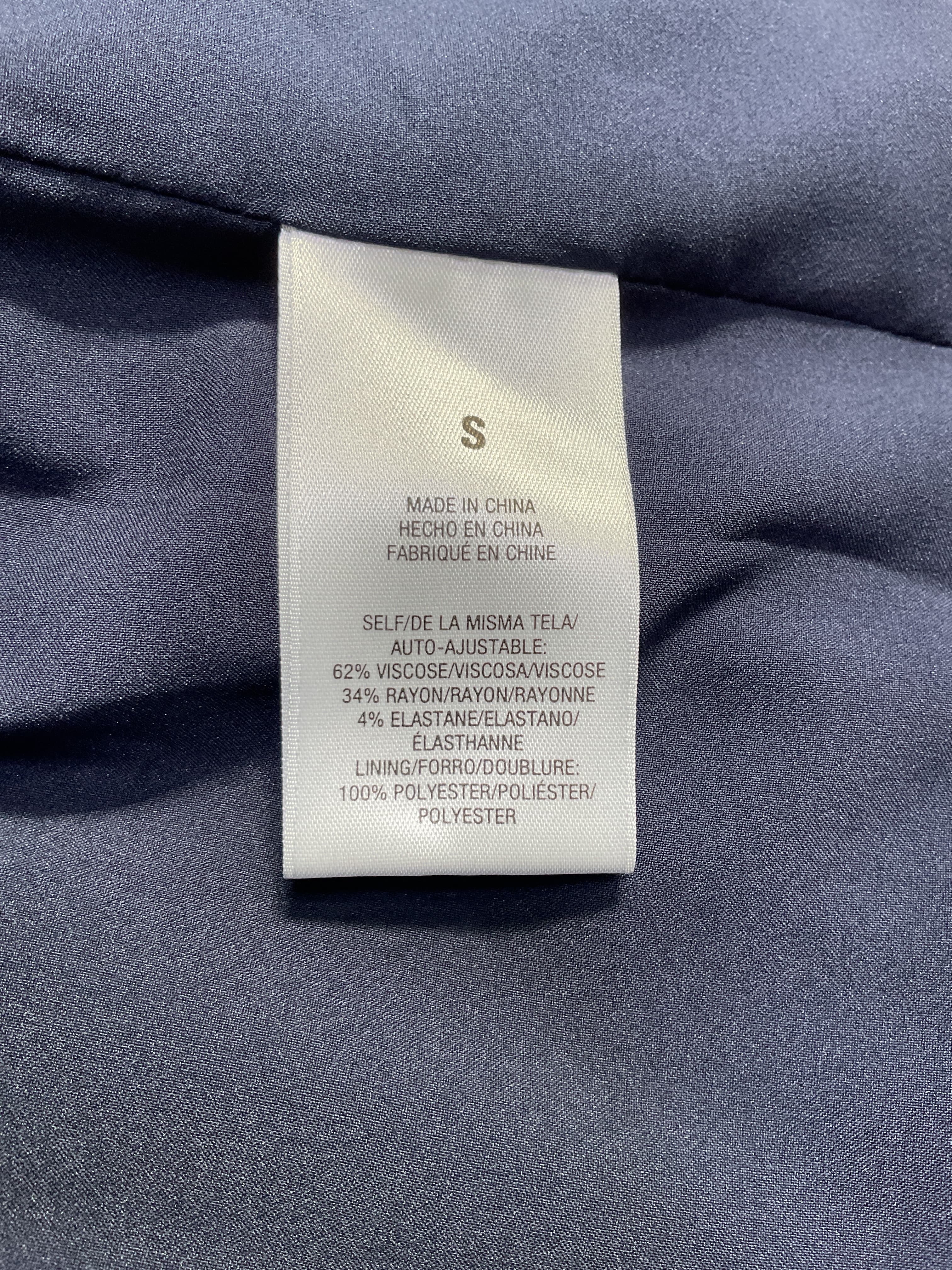 Satin Blazer In Navy - Image 4