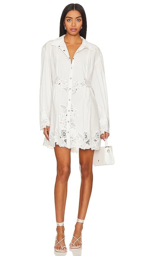 Constance Mini Dress In White - Image 1