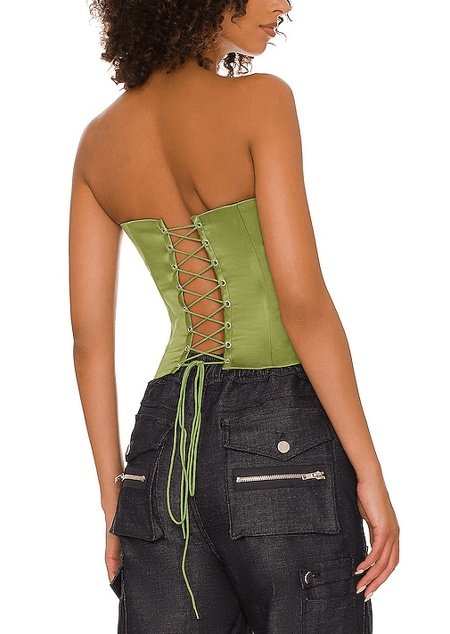 Satin Corset In Jardin - Image 1
