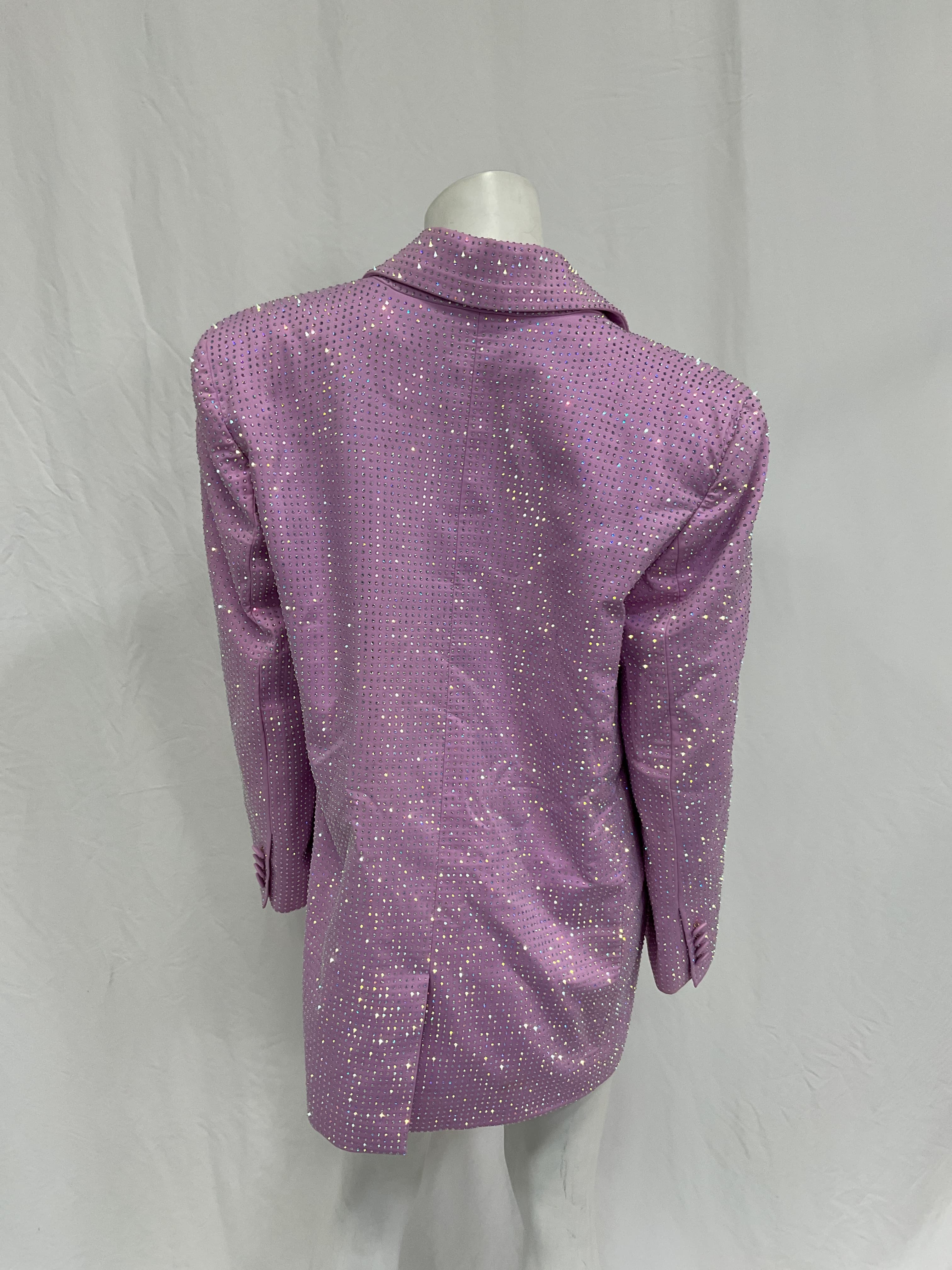 Oversized Blazer In Lilac Pink - Image 4