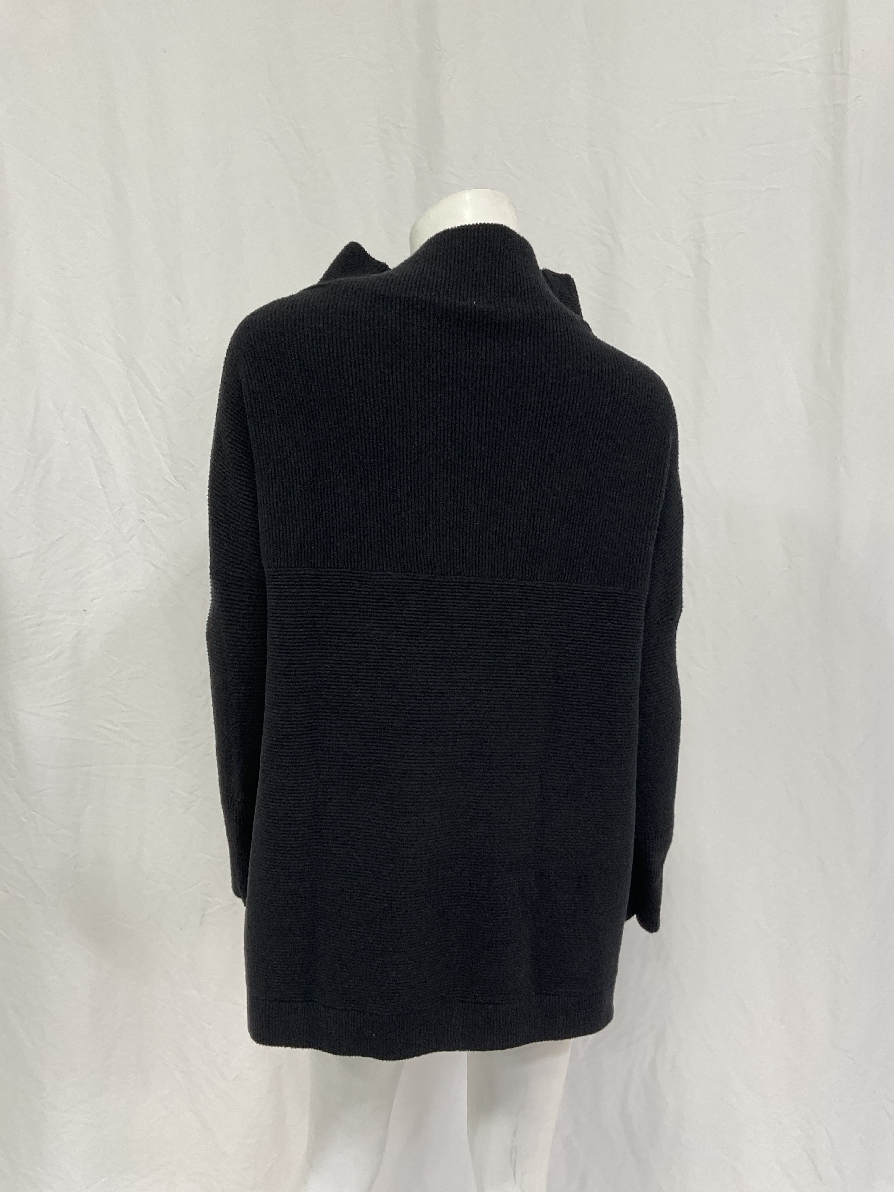 Ottoman Slouchy Tunic In Black - Image 2