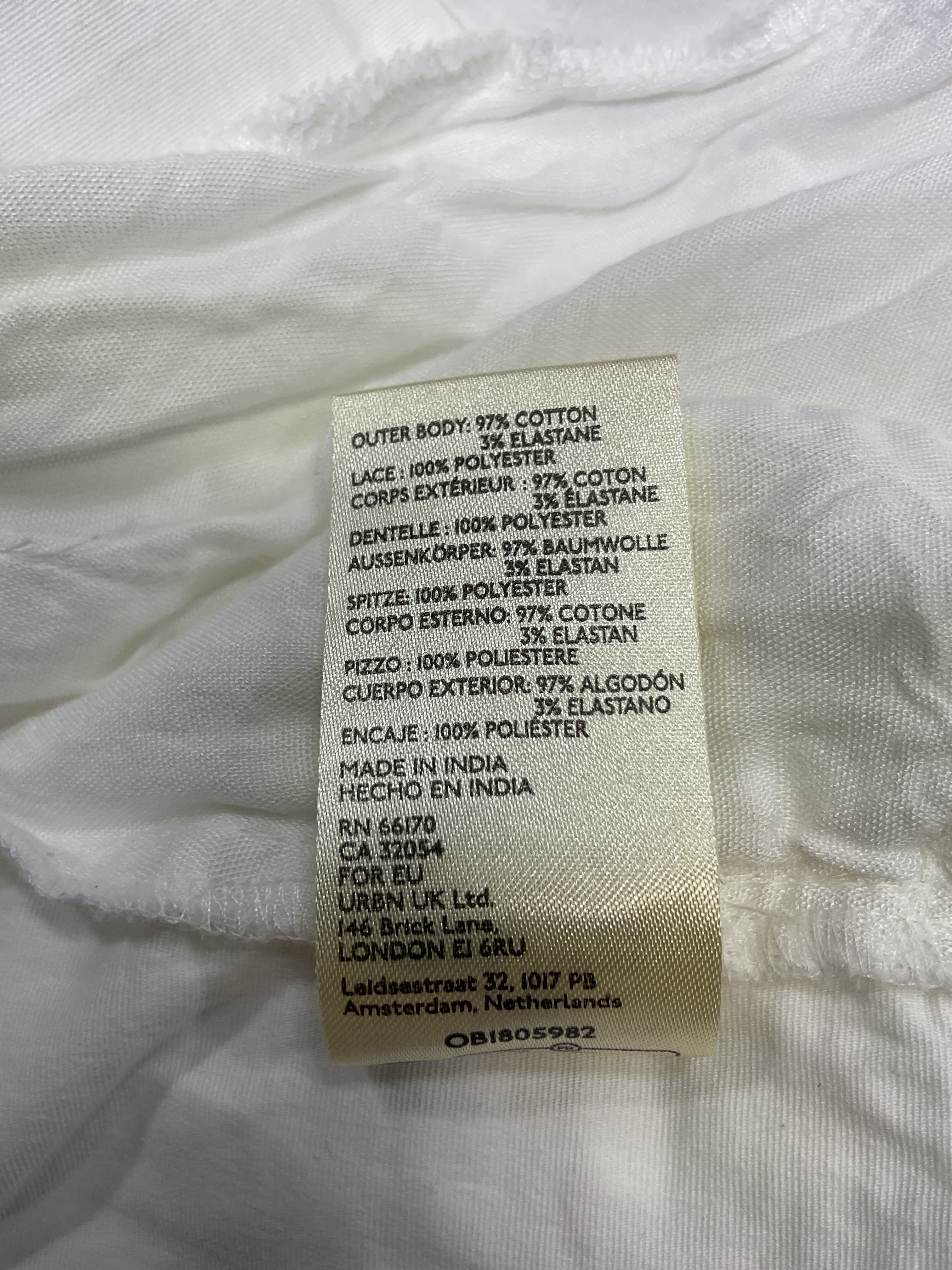 Constance Mini Dress In White - Image 3