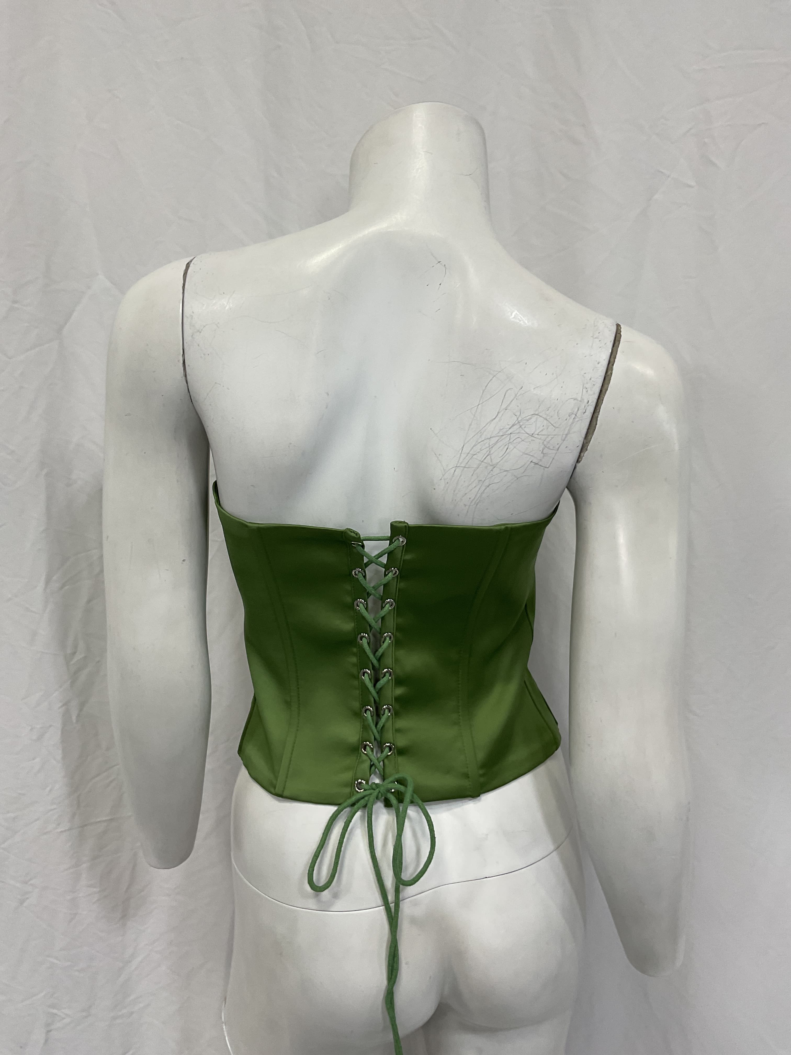Satin Corset In Jardin - Image 3