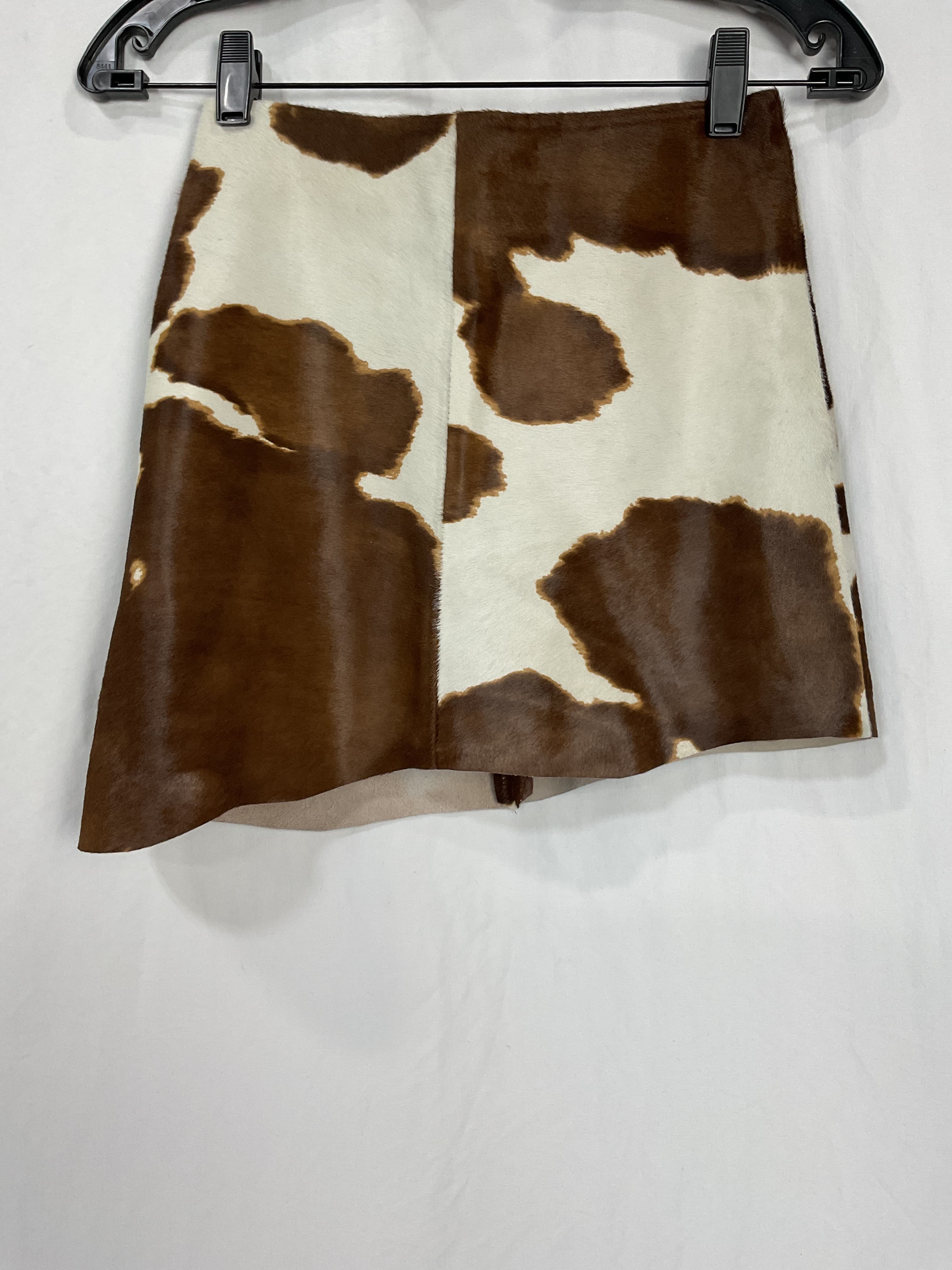 Cowhide Mini Skirt - Image 2