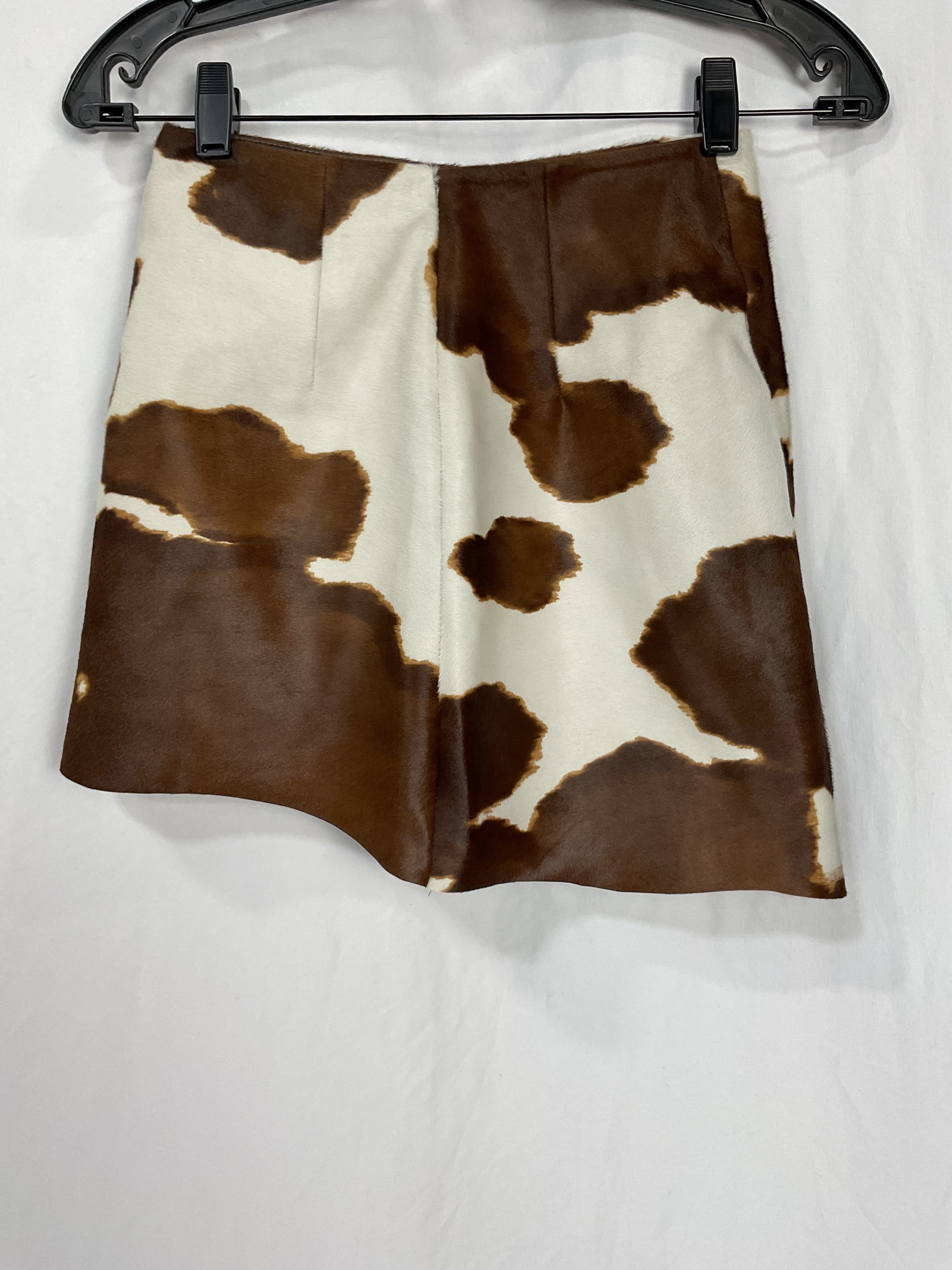 Cowhide Mini Skirt - Image 3