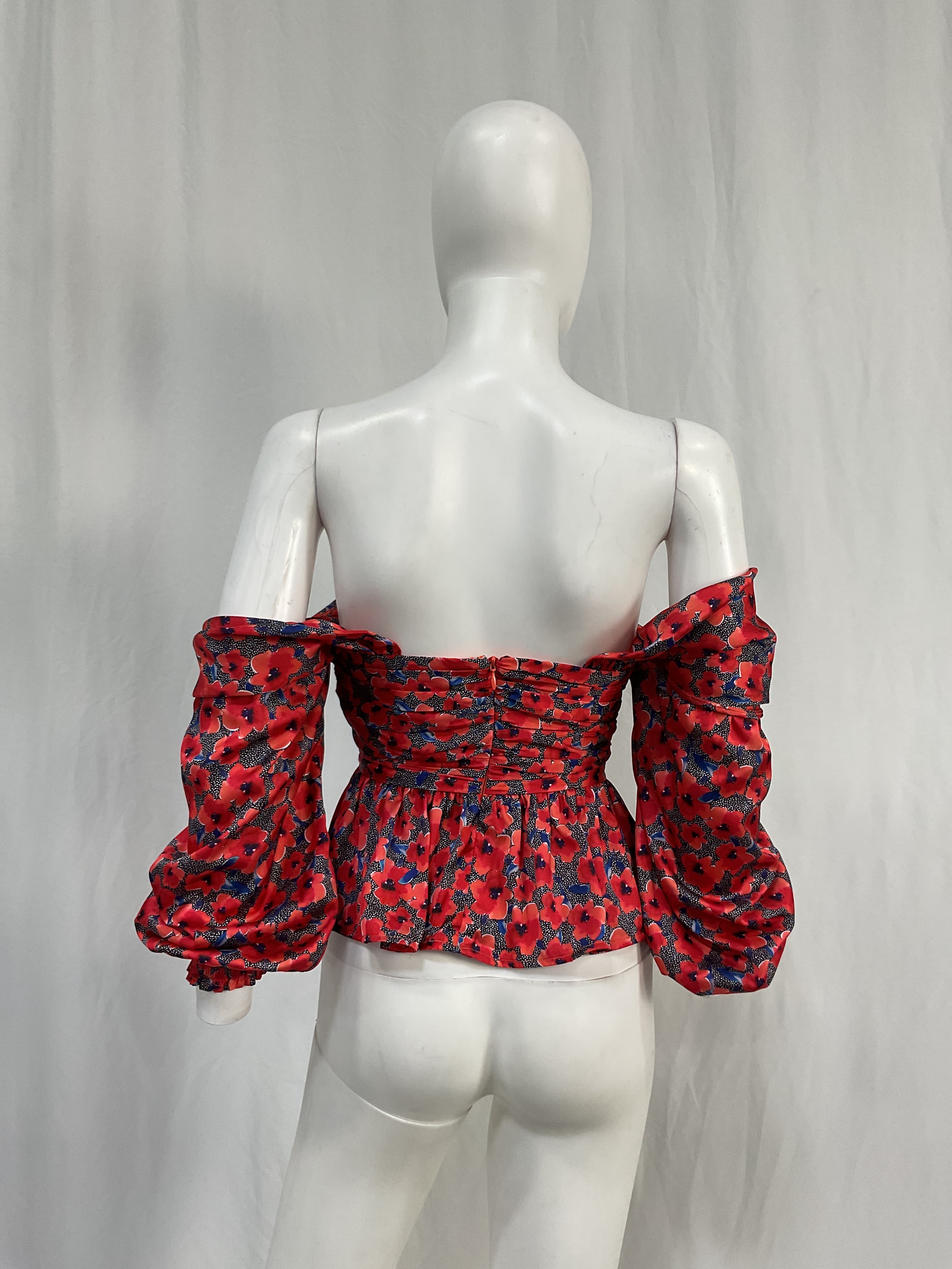House Of Harlow 1960 X Revolve Burna Blouse In Red Poppy Floral - Image 3