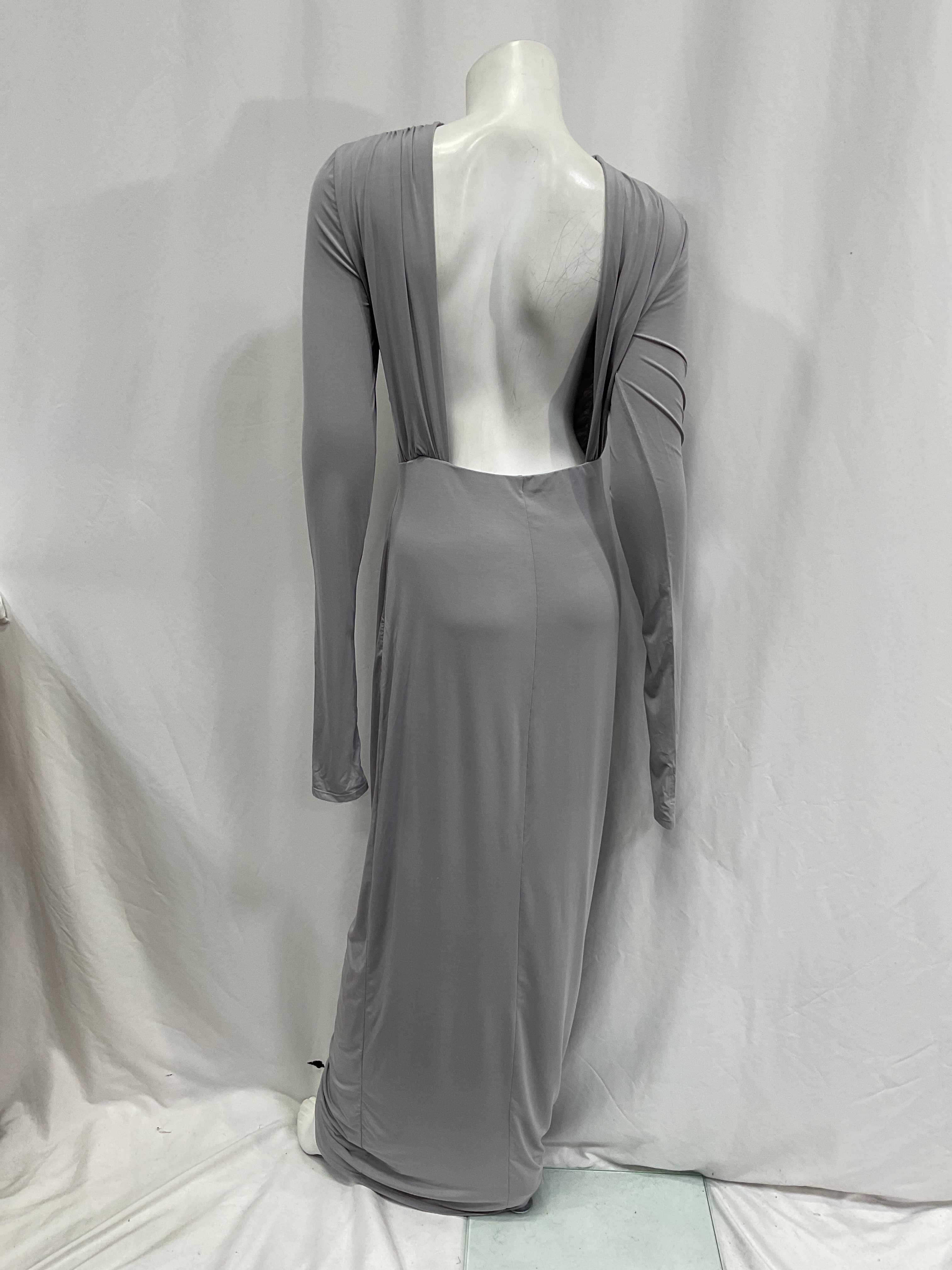 Jersey Backless Maxi Dress - Image 3