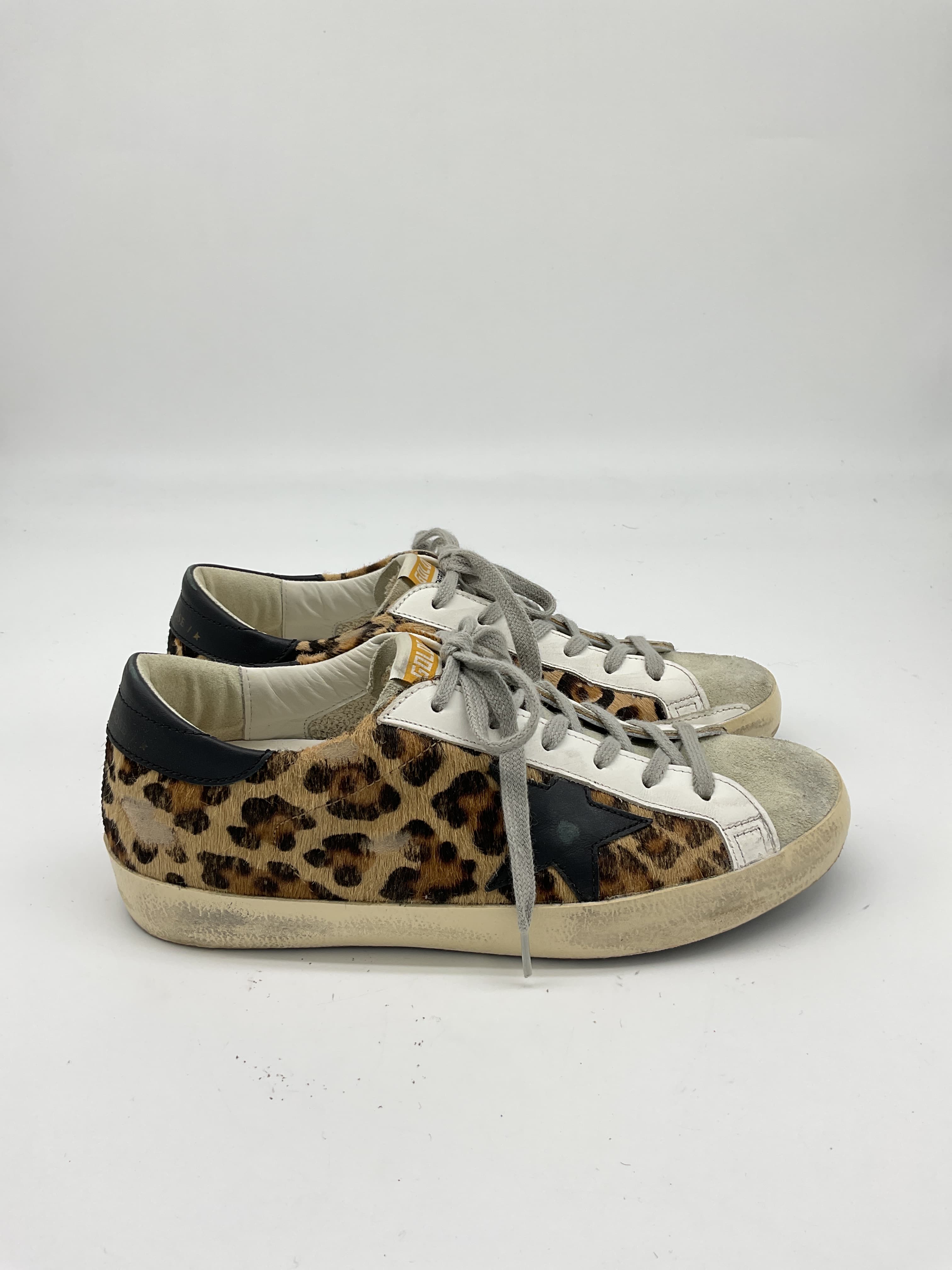 Superstar Sneaker In Snow Leopard & Black - Image 4