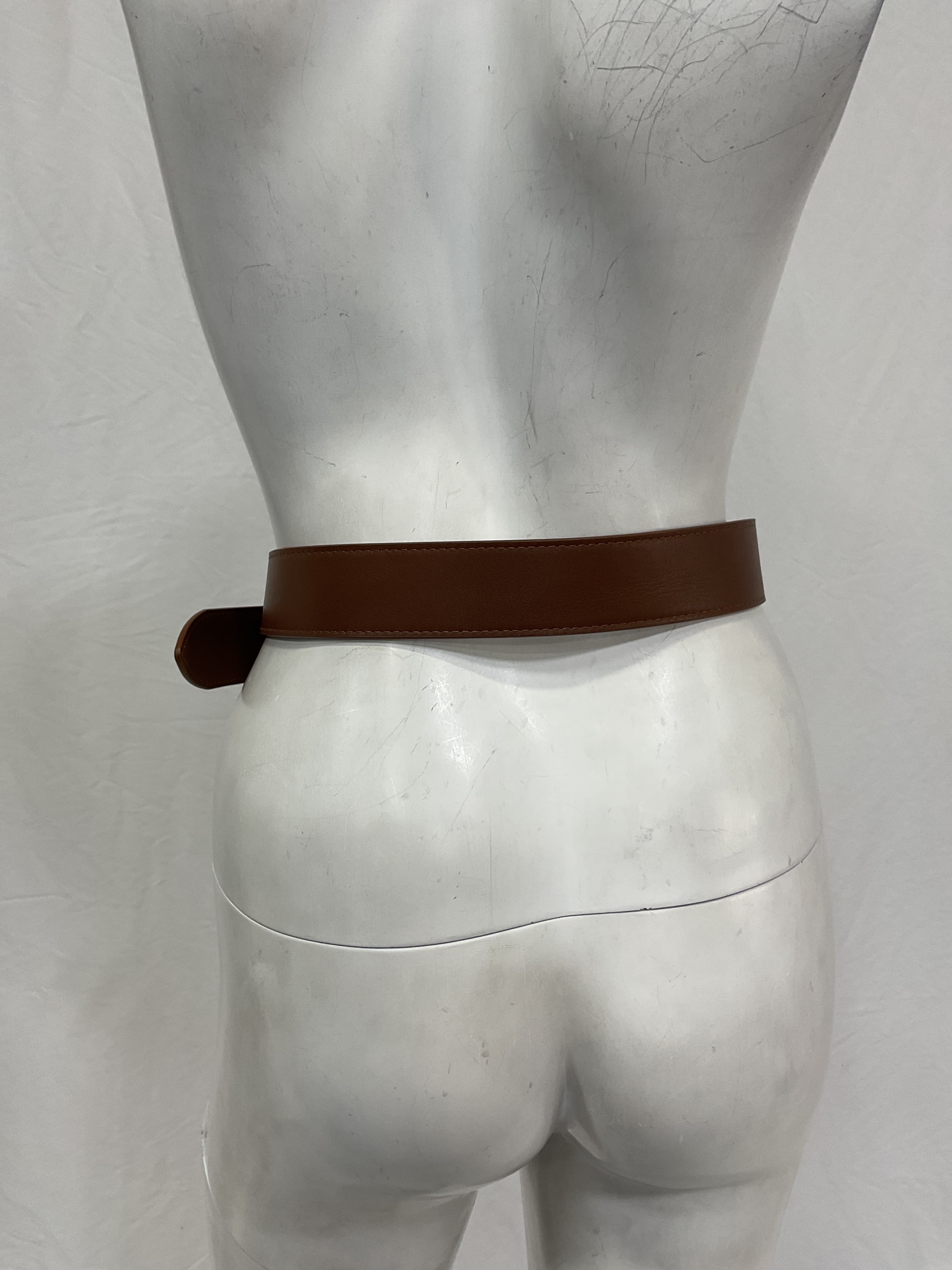 Logo Belt In Brown - Image 2