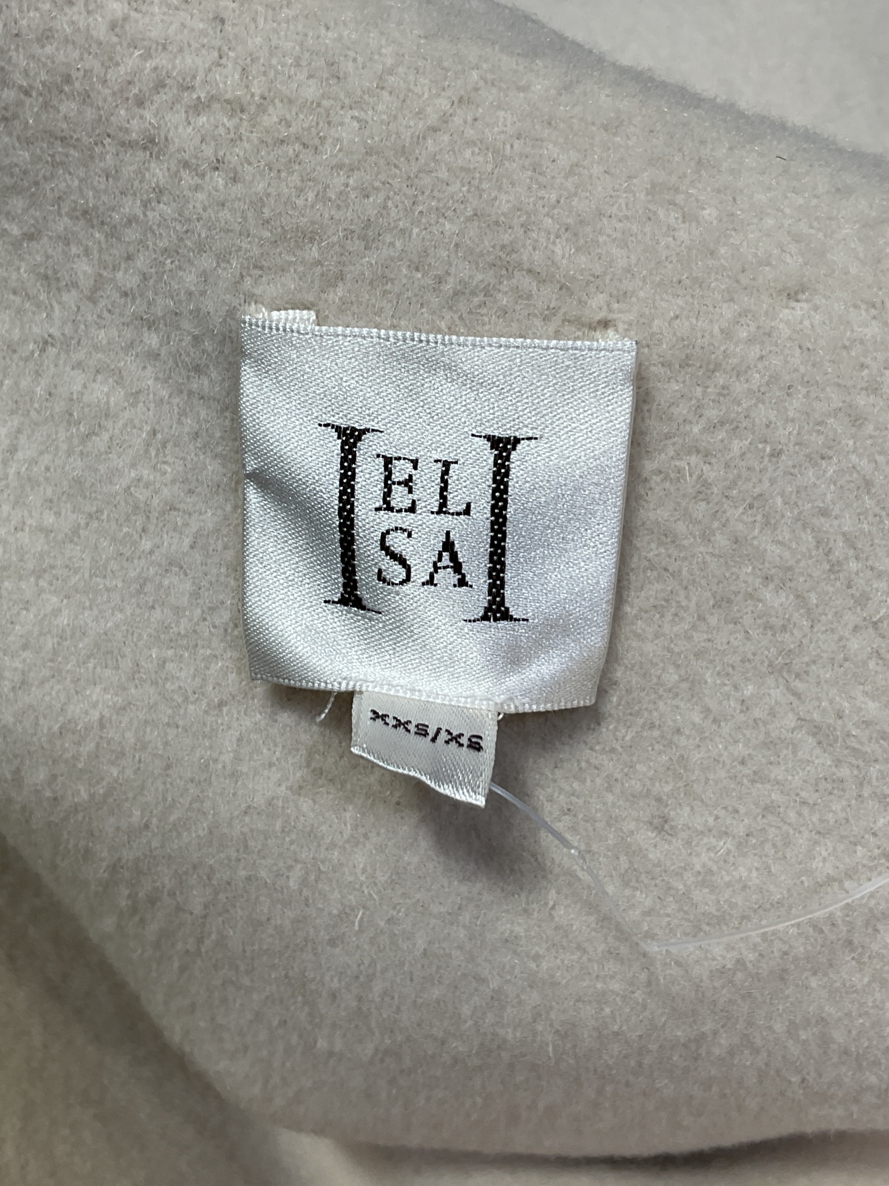 Oversized Coat With Detachable Scarf In Ivory - Image 2