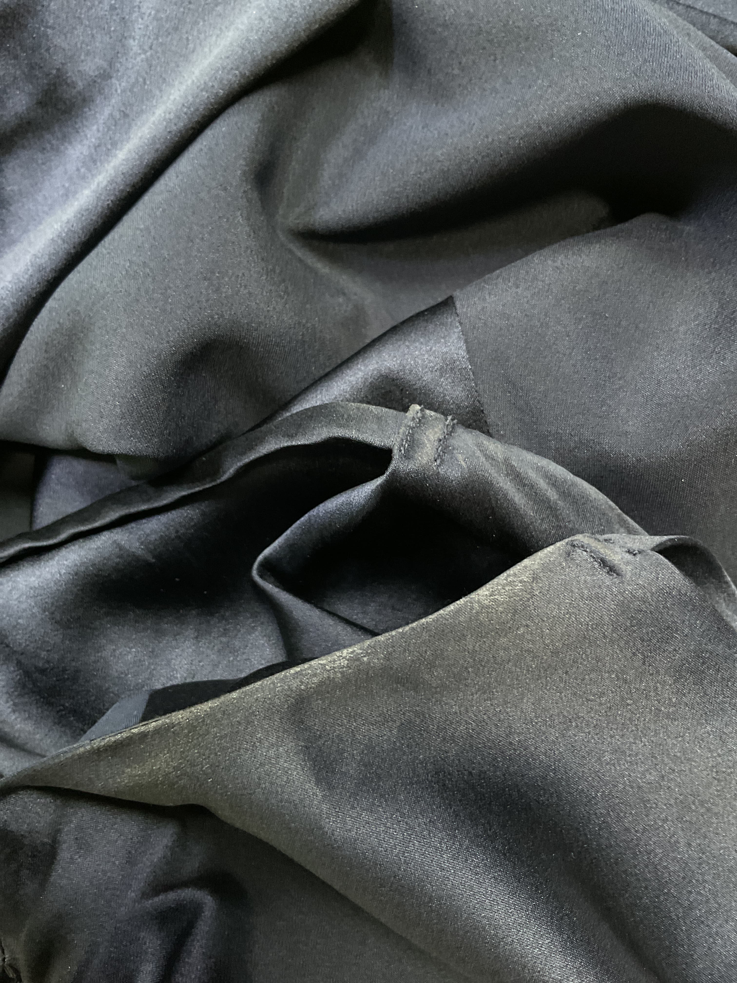 Slash Slip Dress In Navy - Image 2