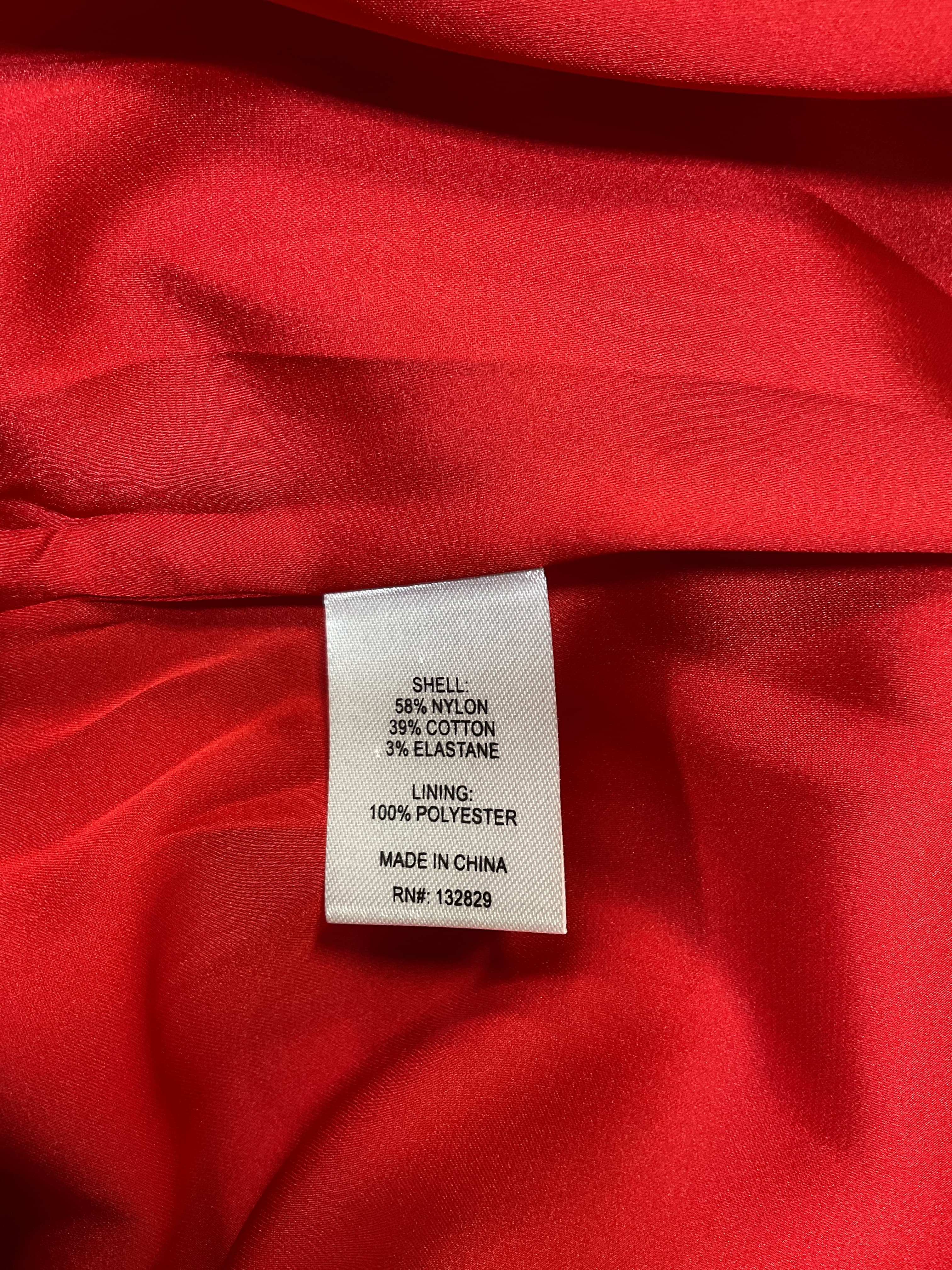 The S Curve Dress With Bow In Lipstick Red - Image 3