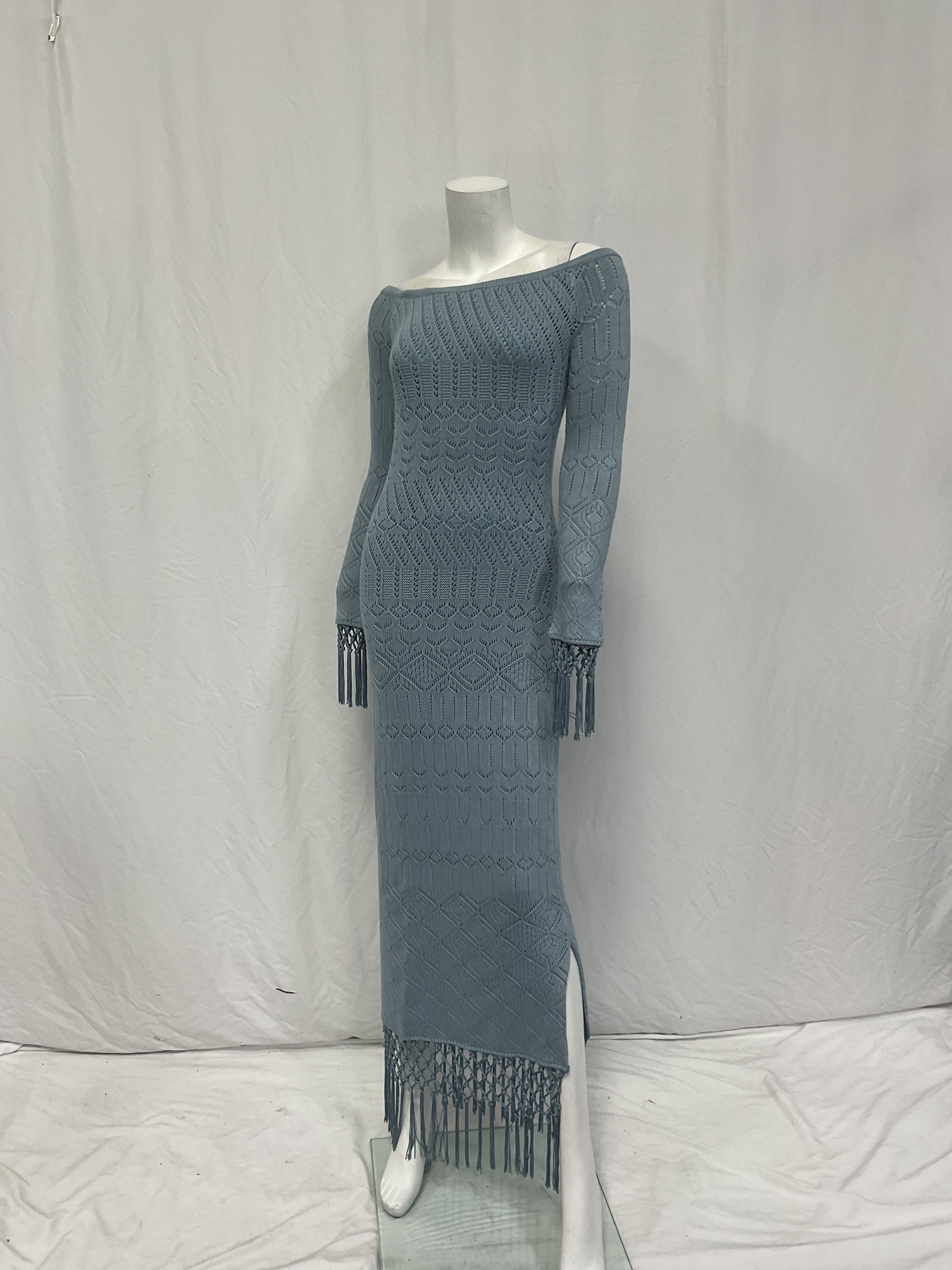 House Of Harlow 1960 X Revolve Rose Dress In Dusty Blue - Image 2