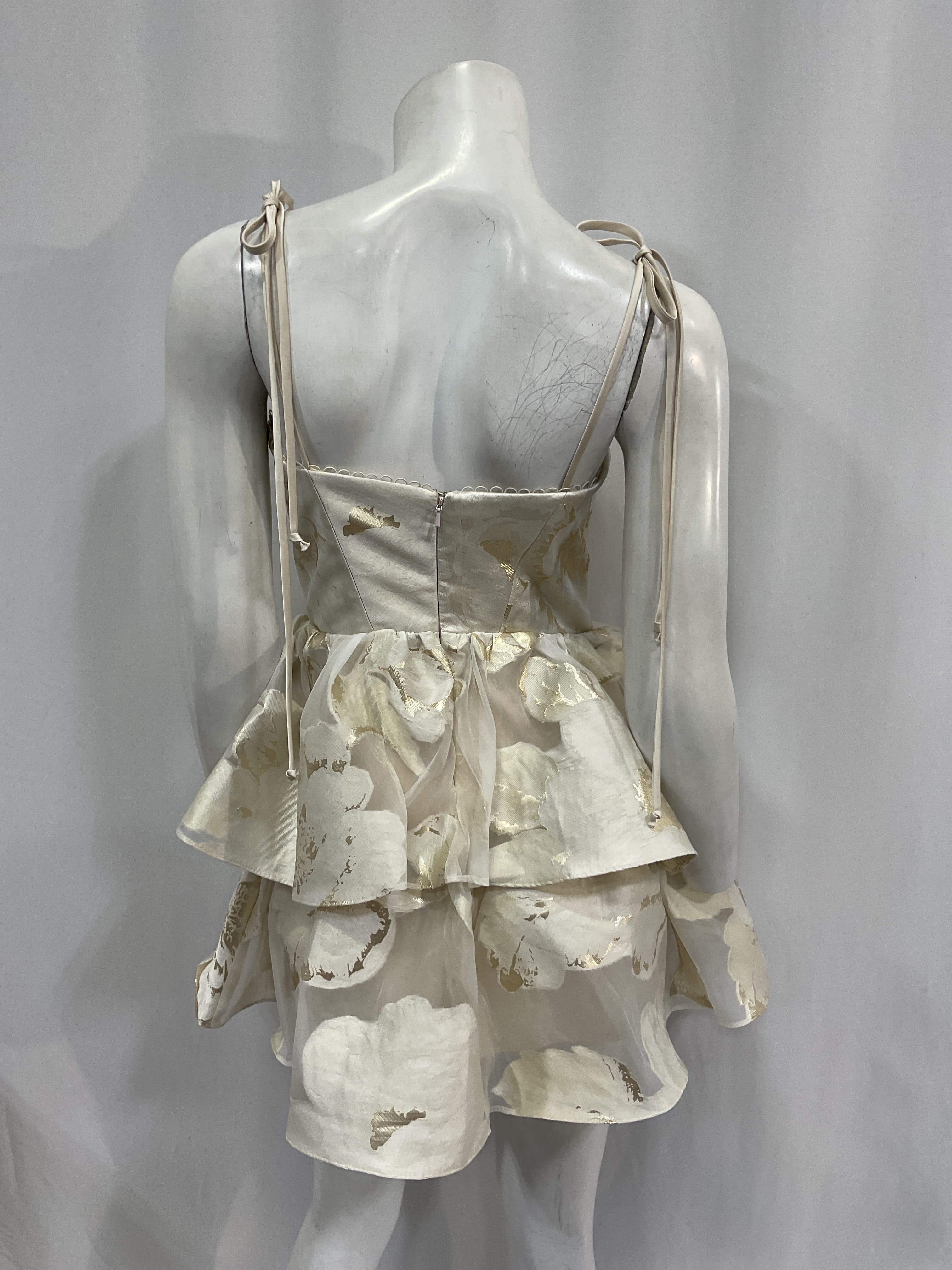 Sahara Dress In White Gold - Image 3