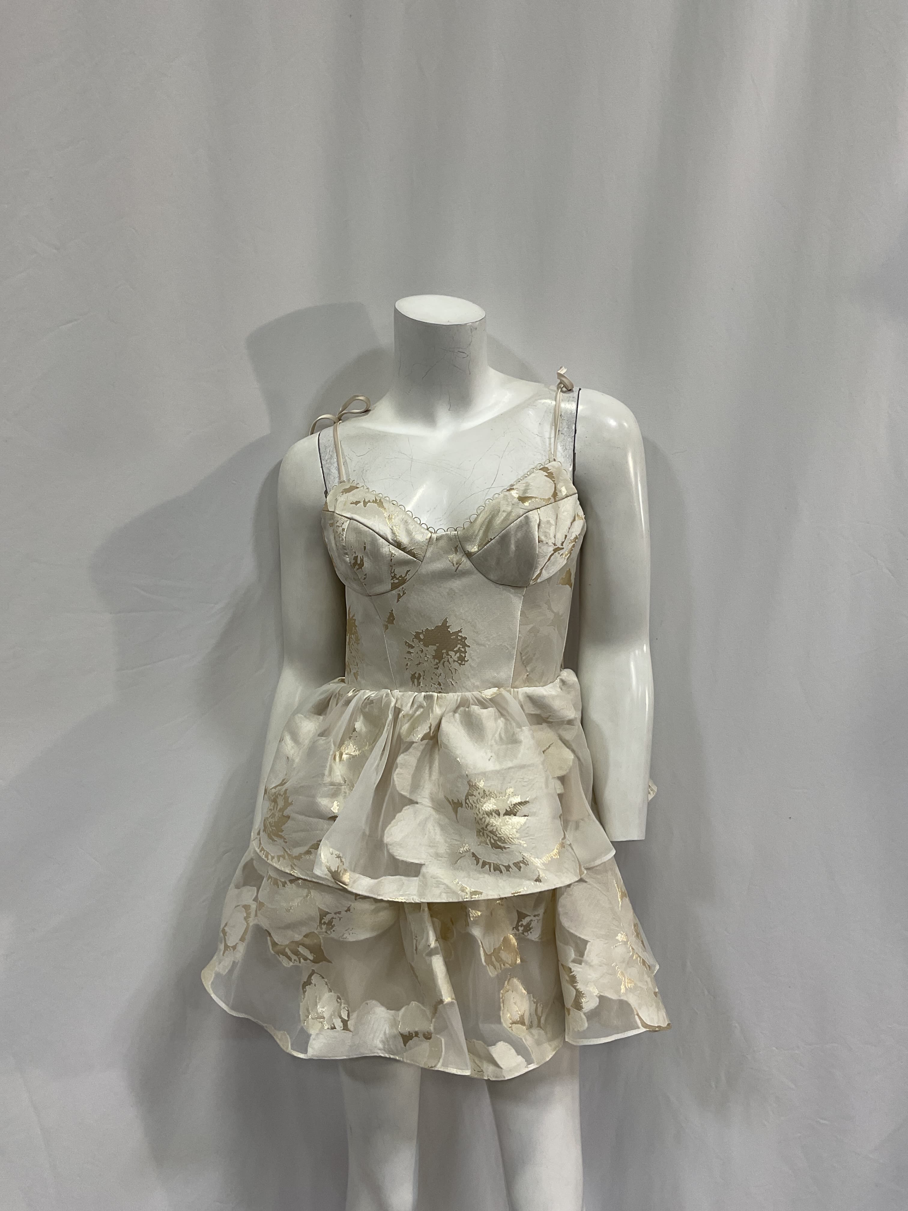 Sahara Dress In White Gold - Image 2