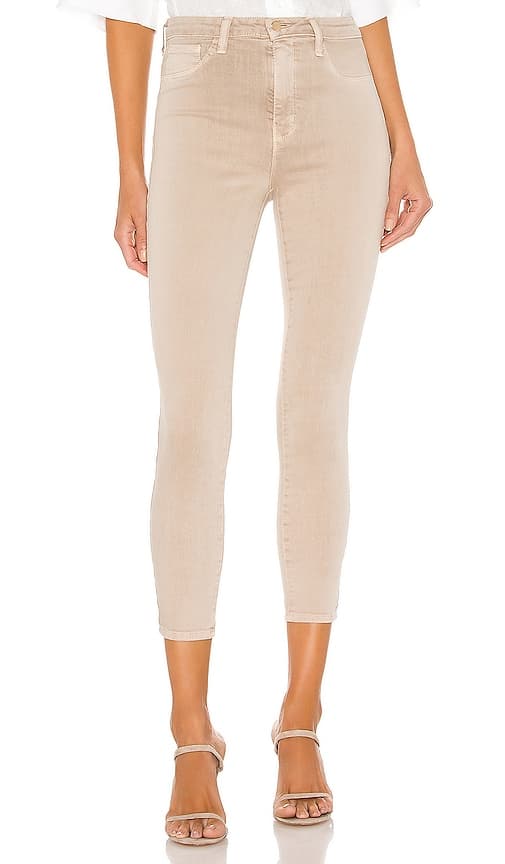 Margot High Rise Skinny In Biscuit - Image 1