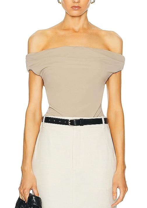 L'academie By Marianna Fio Top In Beige - Image 1