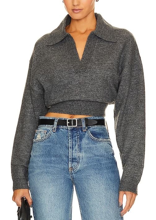 L'academie X Marianna Azaria Sweater In Charcoal Grey - Image 1