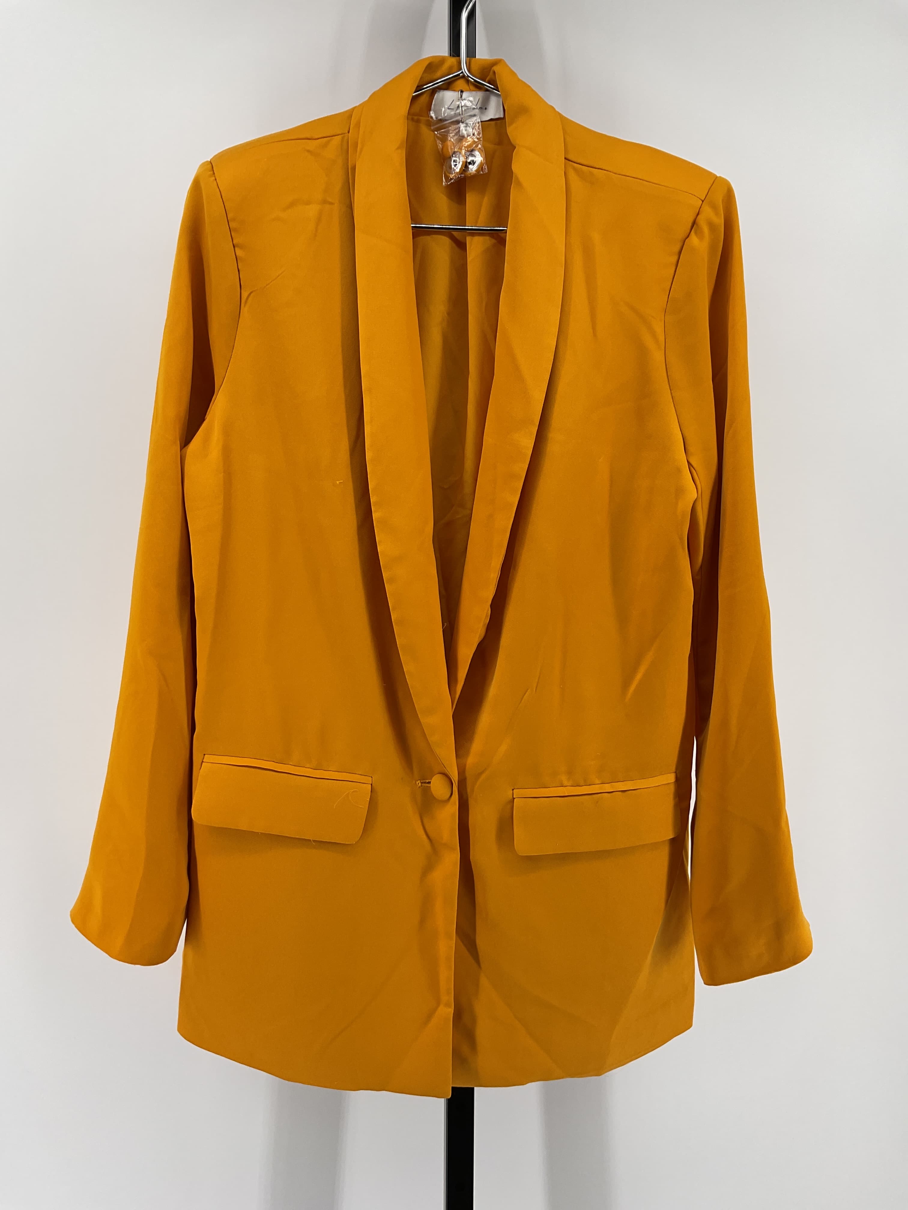 The Fleur Blazer In Mustard Yellow - Image 3
