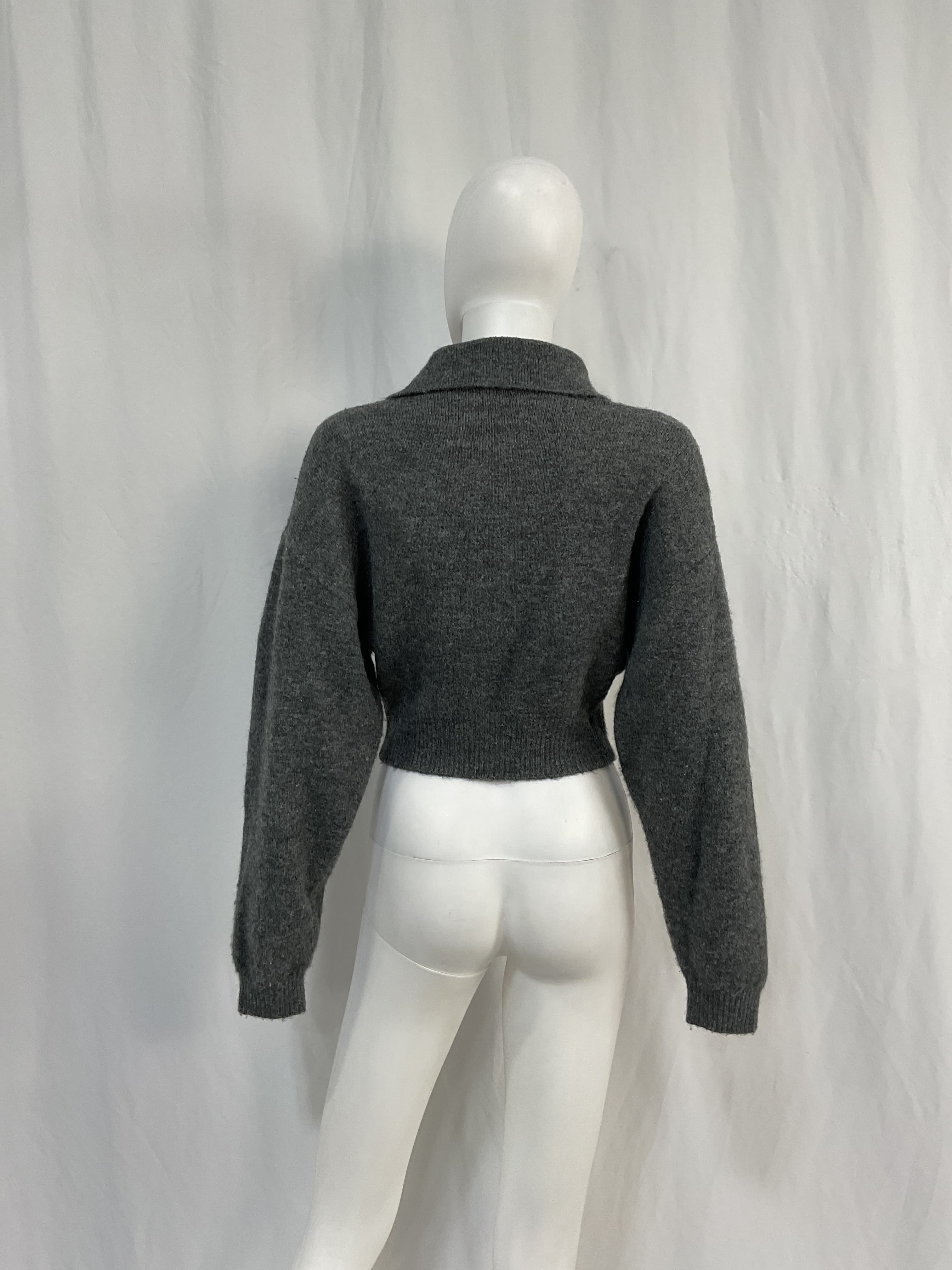 L'academie X Marianna Azaria Sweater In Charcoal Grey - Image 2