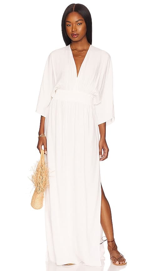 Sungazer Maxi Dress In Cream - Image 1