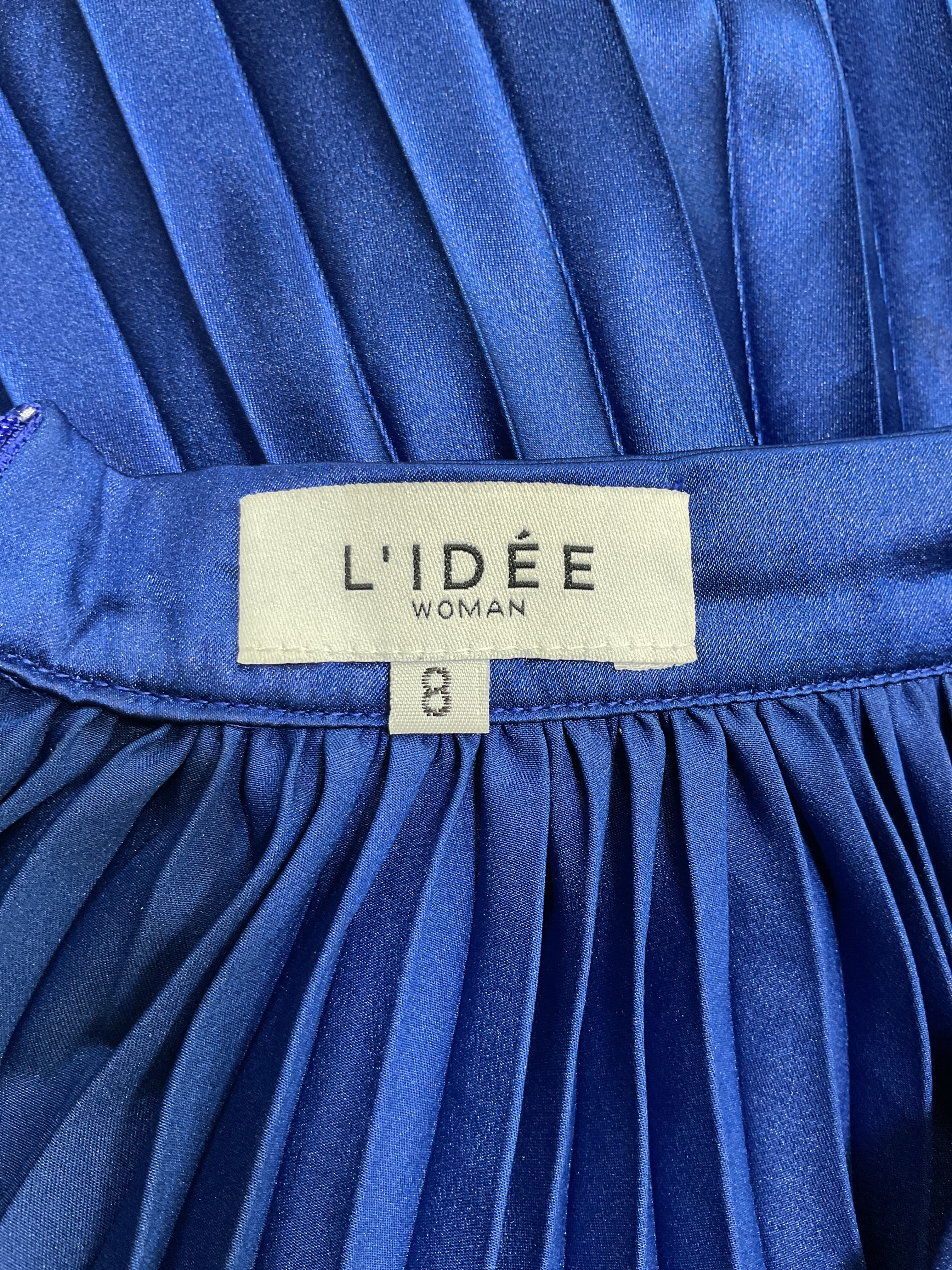 Renaissance Mini Dress In Regal Blue - Image 3