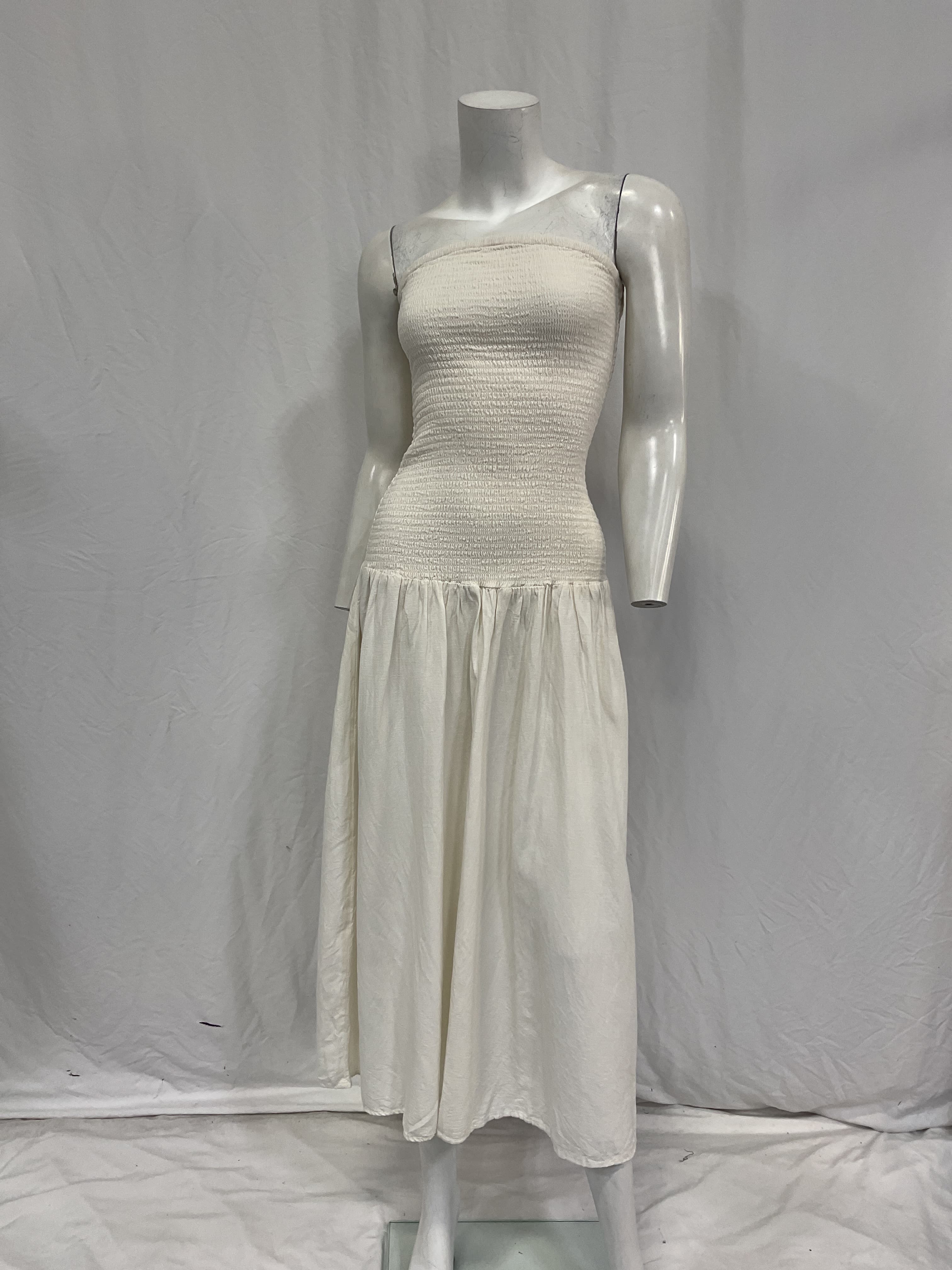 Lila Midi Dress In Cream - Image 2