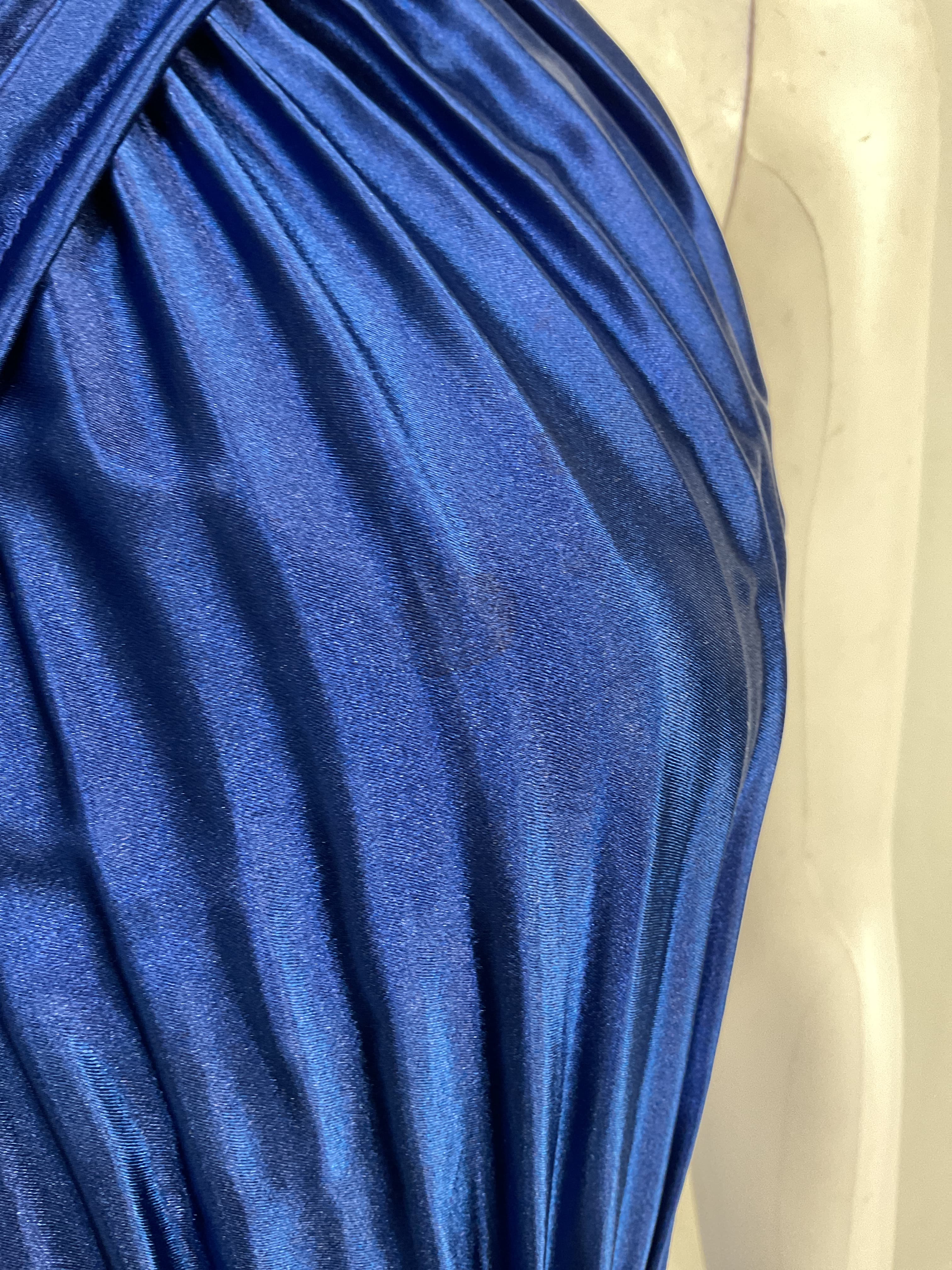 Renaissance Mini Dress In Regal Blue - Image 4