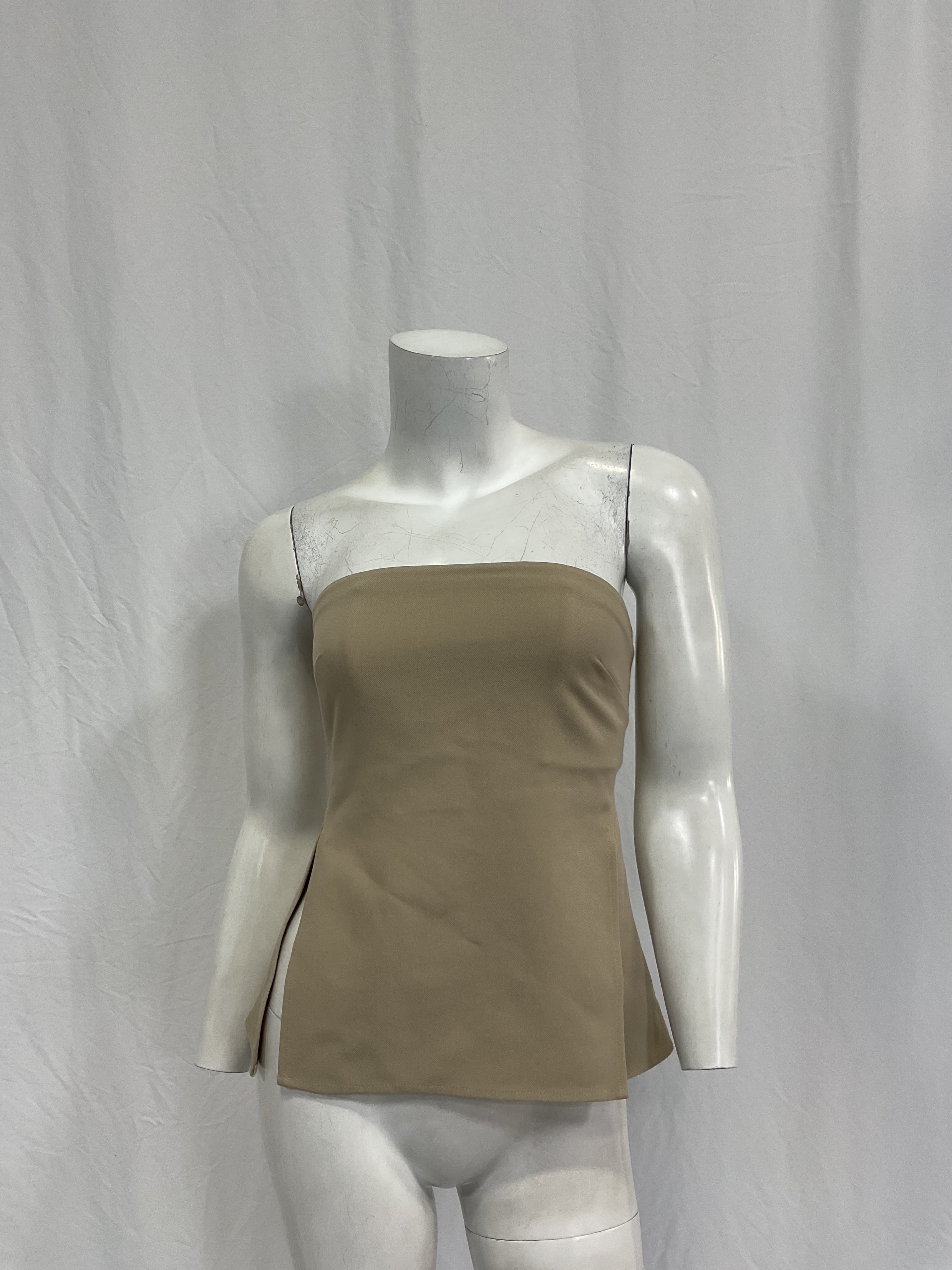 Idalia Tube Top In Taupe Sand - Image 2