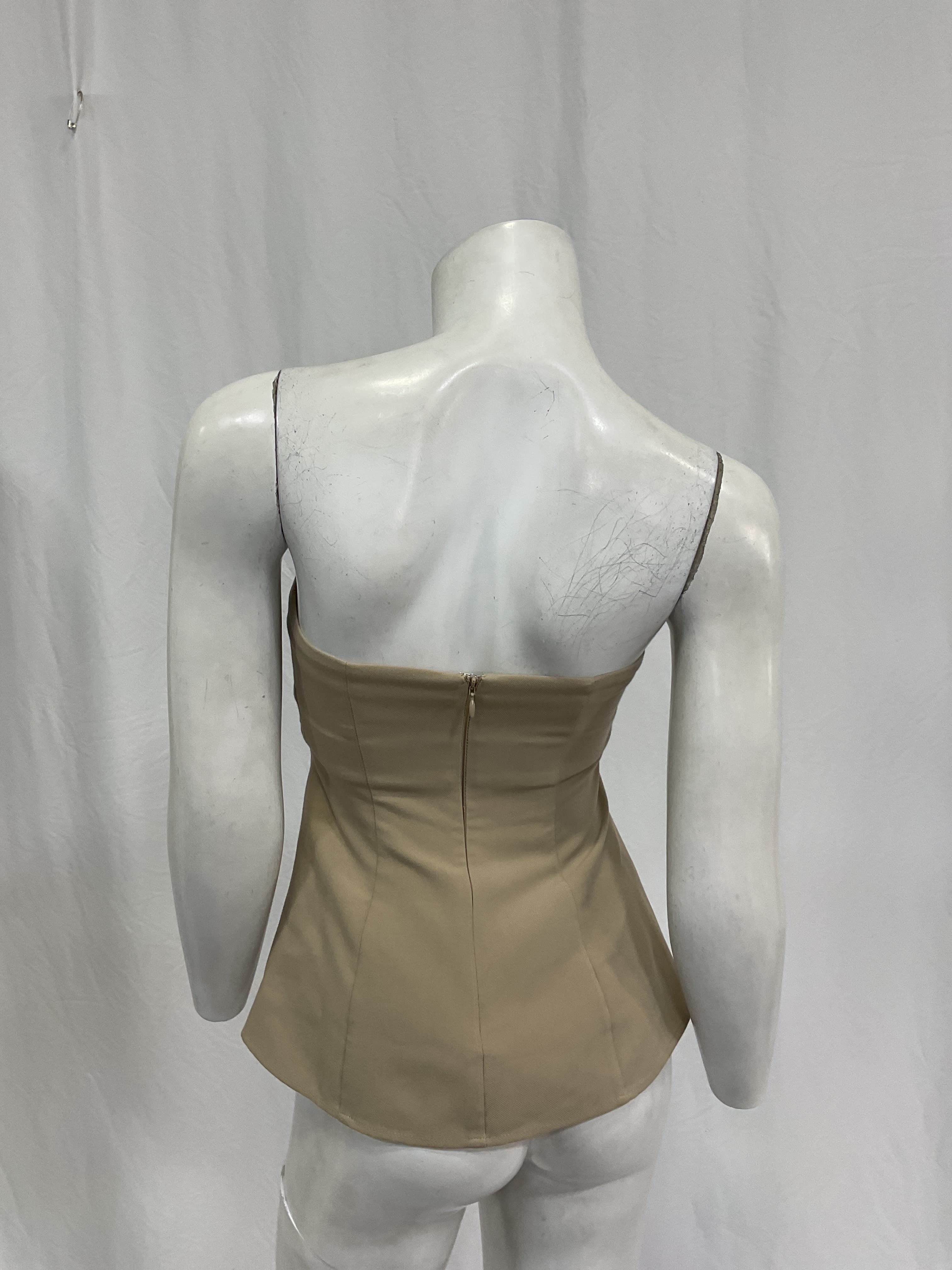 Idalia Tube Top In Taupe Sand - Image 4