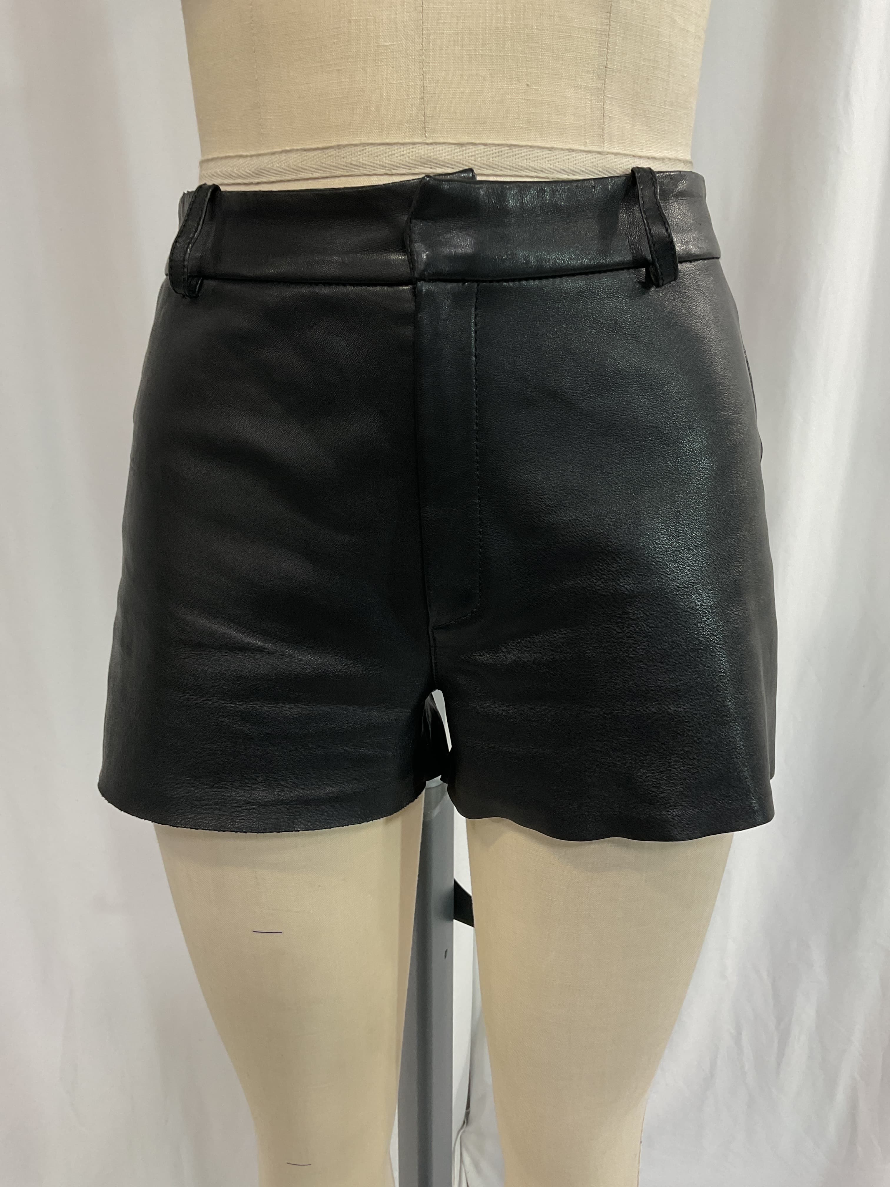 Garnet Leather Shorts - Image 2