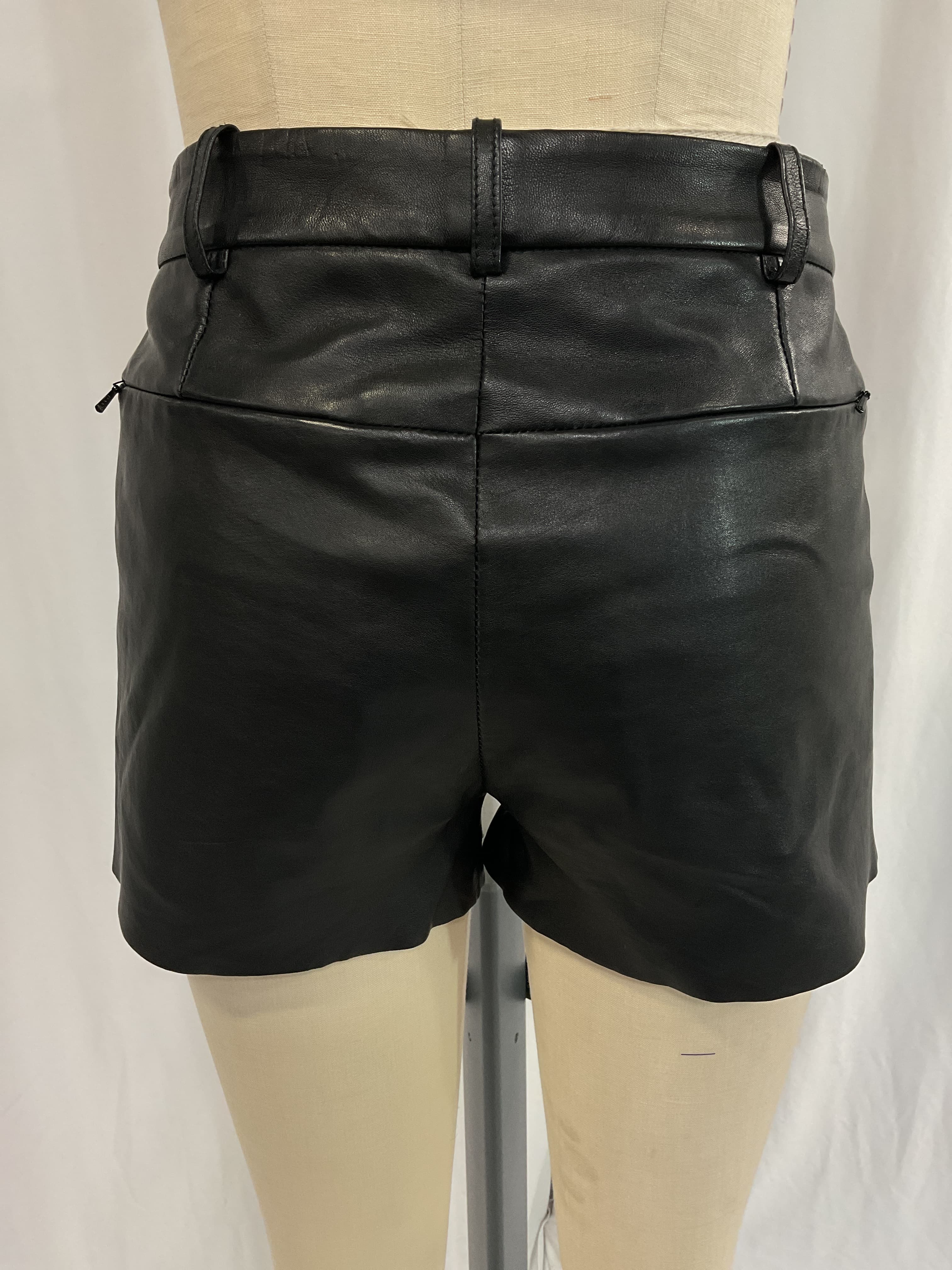 Garnet Leather Shorts - Image 3