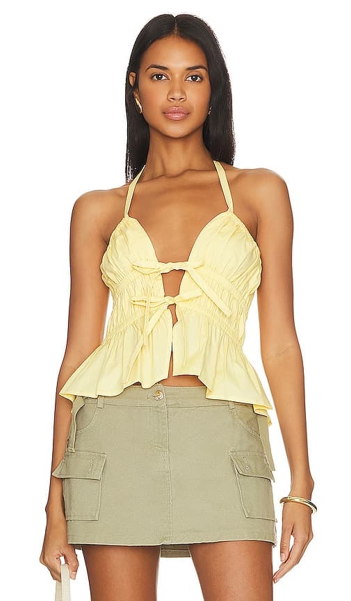 Dalia Top In Butter Yellow - Image 1