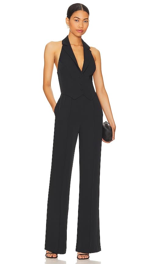 Elena Jumpsuit In Black - Image 1