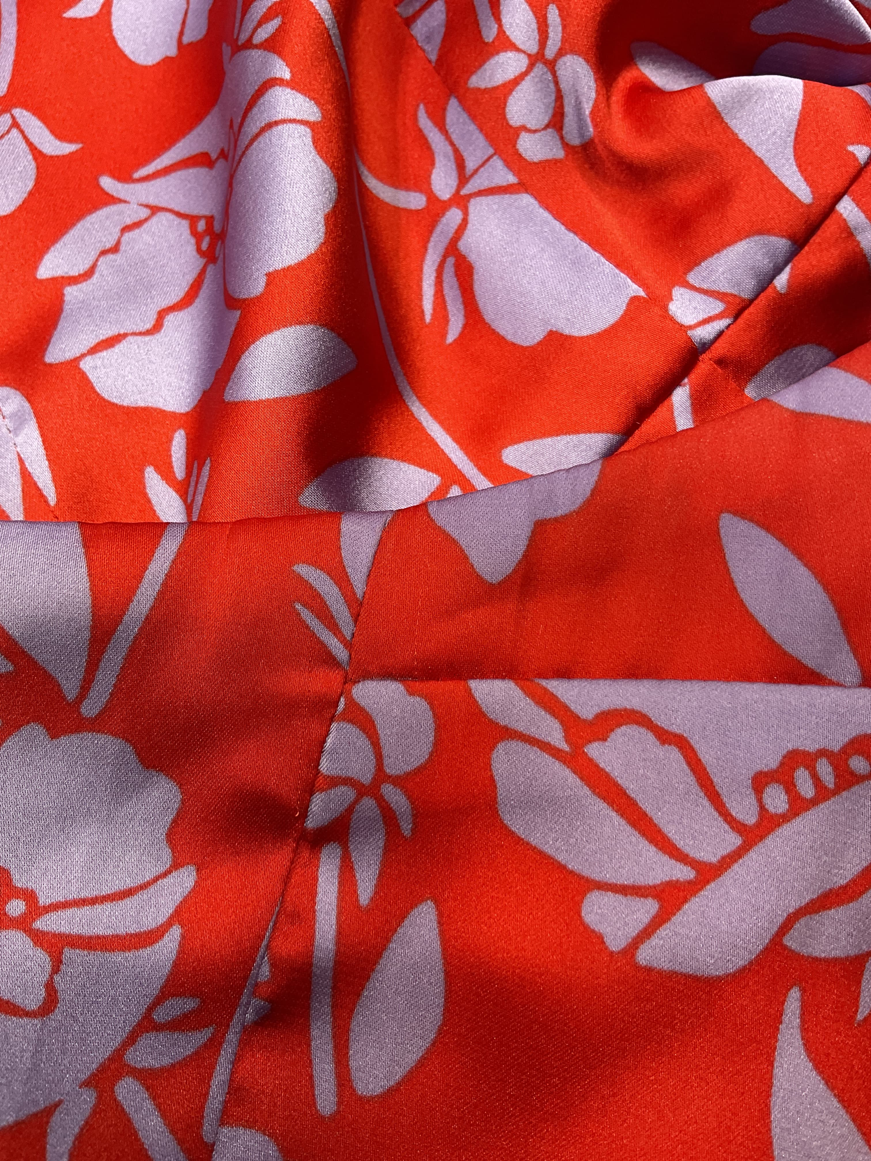 Kamala Mini Dress In Red & Purple Floral - Image 2