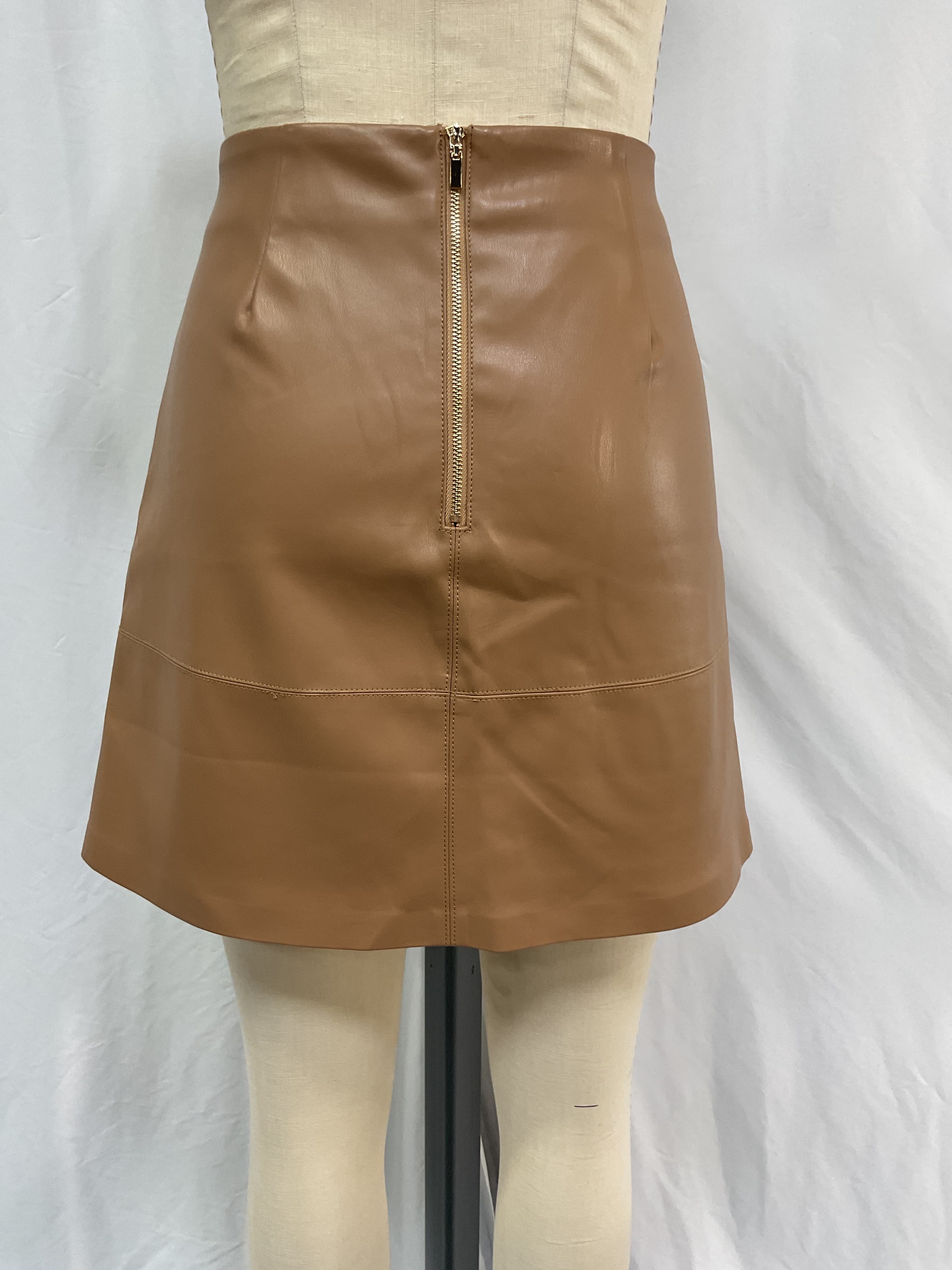 Valet Mini Skirt In Tan - Image 3
