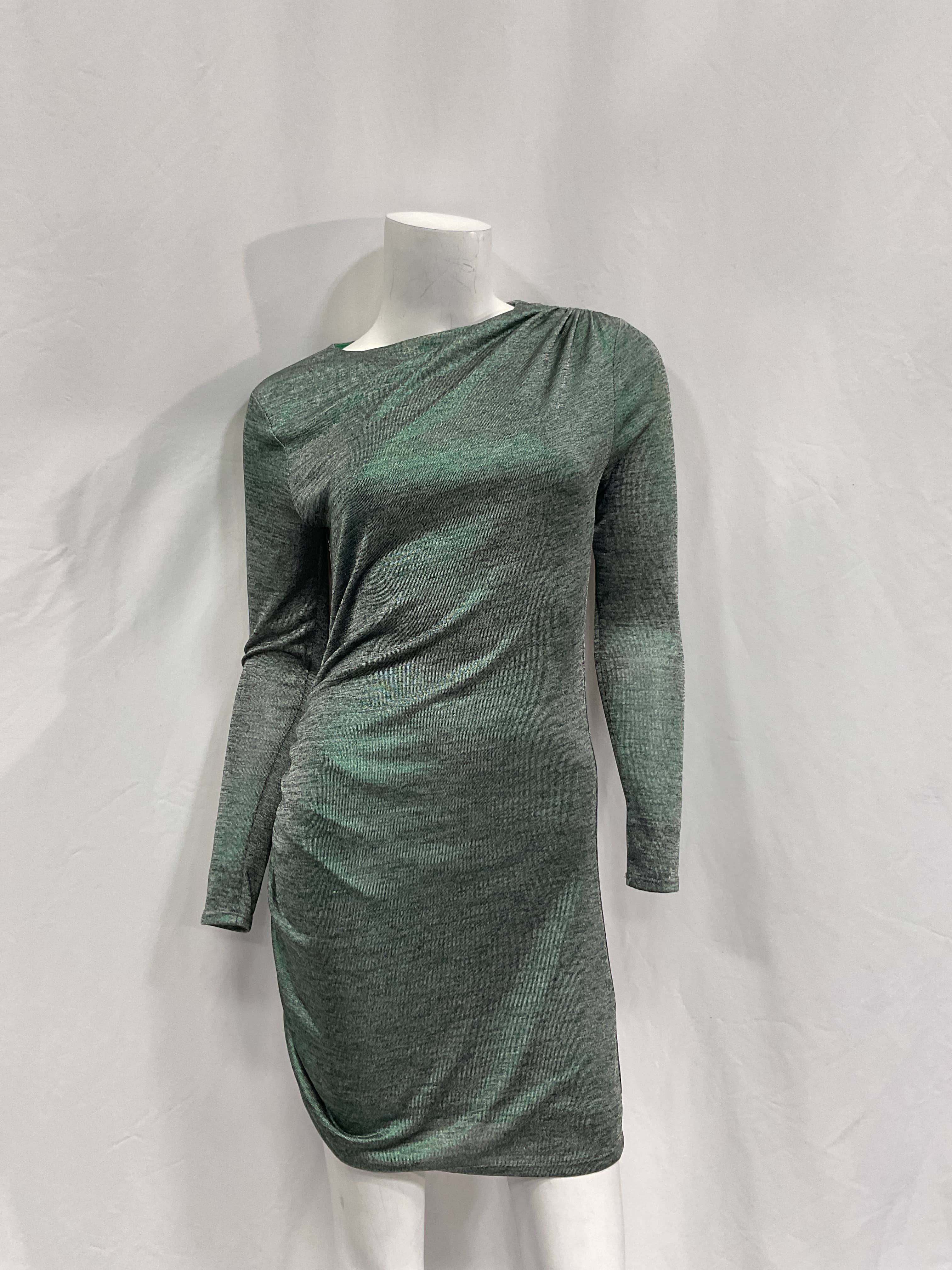 Louie Mini Dress In Emerald Green - Image 3