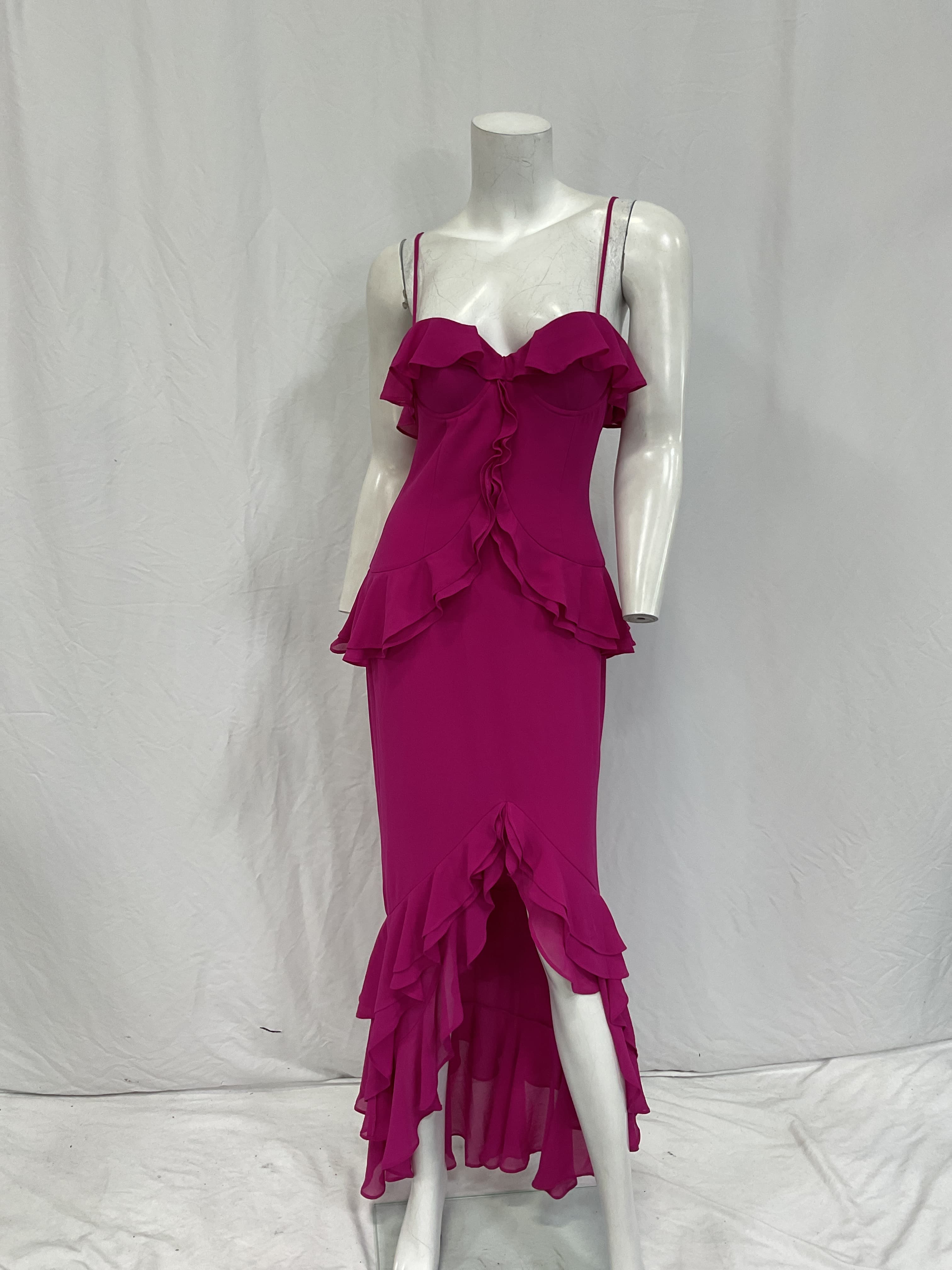 Melissa Gown In Magenta - Image 2