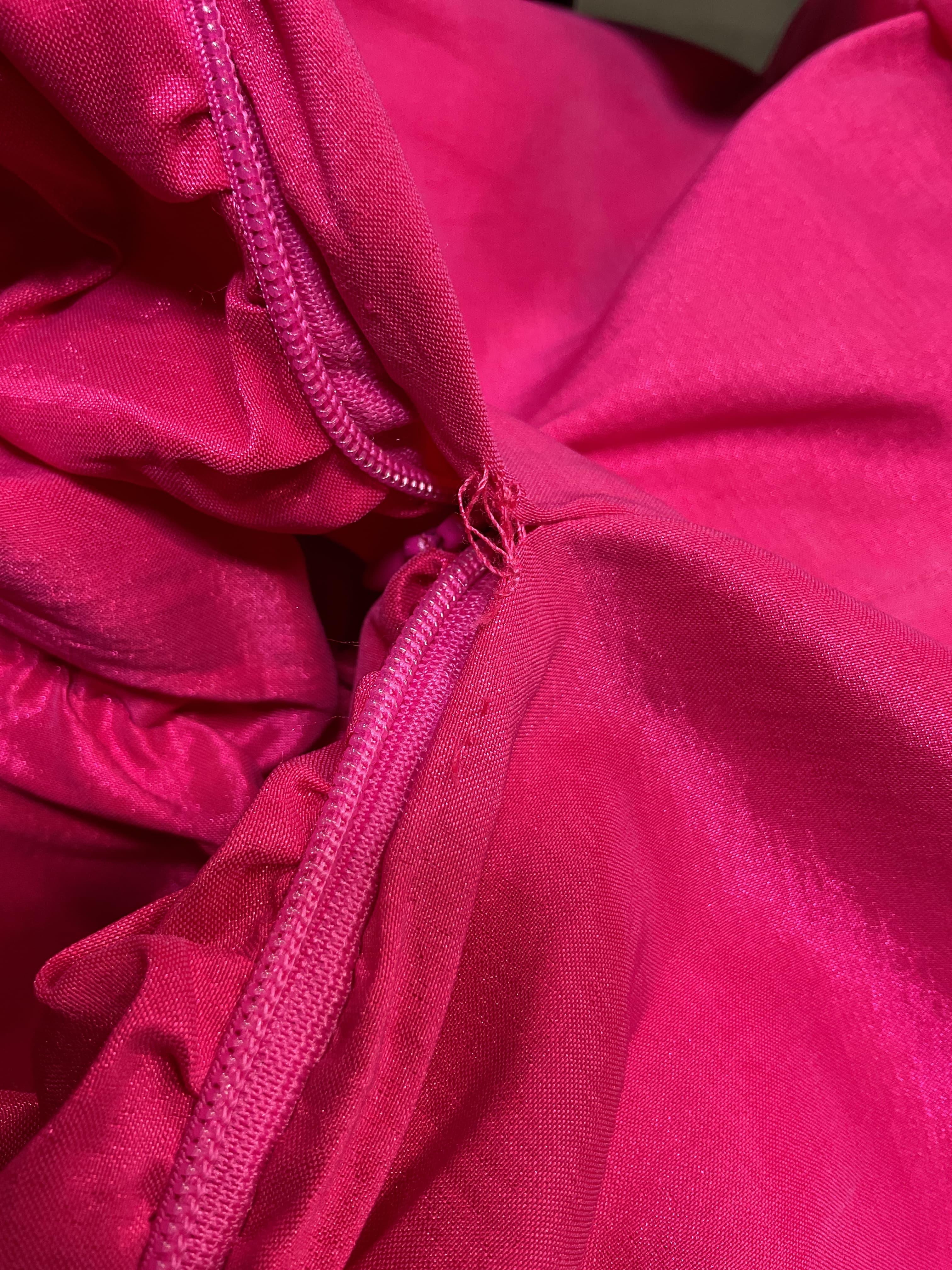 Nikolina Ruched Dress In Magenta - Image 2